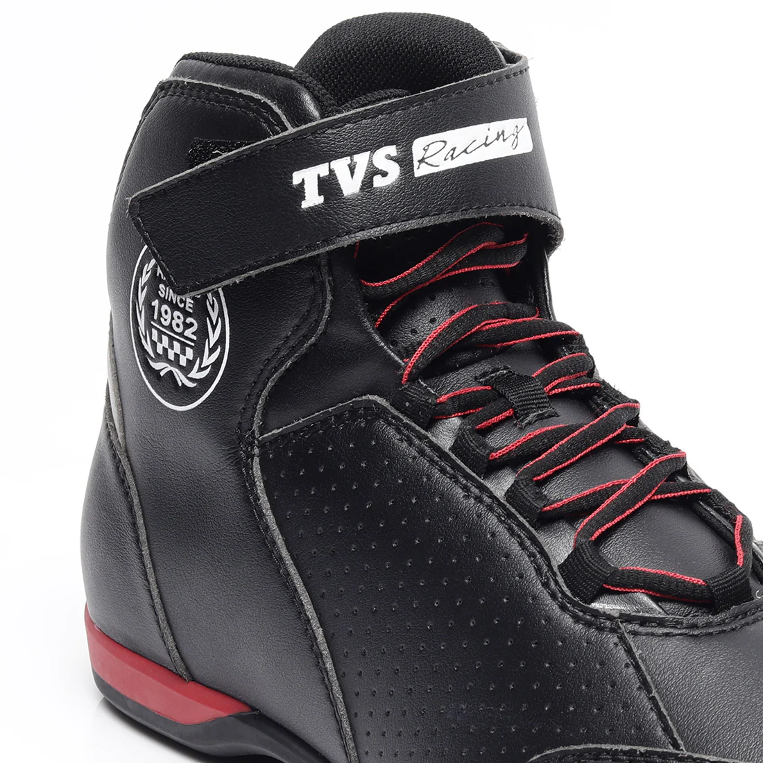 TVS Racing Ankle Length Riding Boots for Men:Anti-Microbial & Waterproof Riding Shoes with Reflective Panels, Ventilated Biker Boots with Ankle-Toe Protection-Premium Men's Riding Boots - Image 11