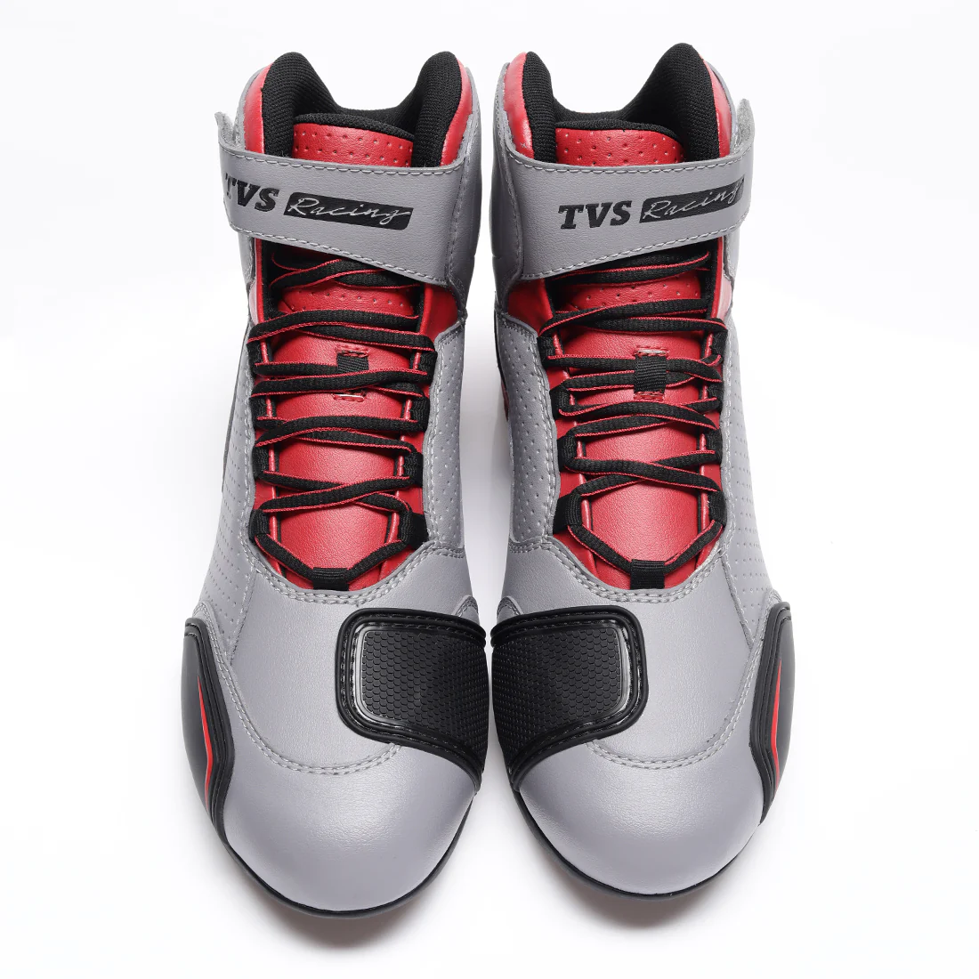TVS Racing Ankle Length Riding Boots for Men:Anti-Microbial & Waterproof Riding Shoes with Reflective Panels, Ventilated Biker Boots with Ankle-Toe Protection-Premium Men's Riding Boots - Image 24