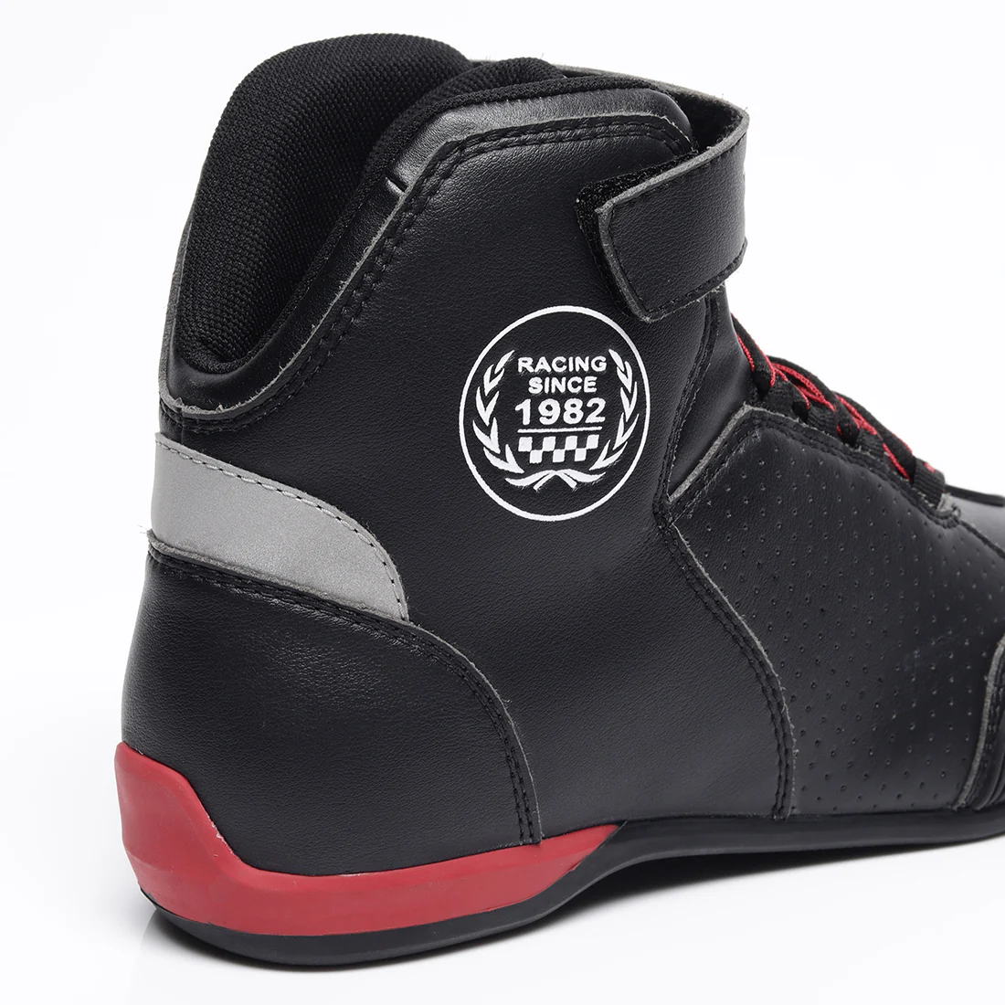 TVS Racing Ankle Length Riding Boots for Men:Anti-Microbial & Waterproof Riding Shoes with Reflective Panels, Ventilated Biker Boots with Ankle-Toe Protection-Premium Men's Riding Boots - Image 9