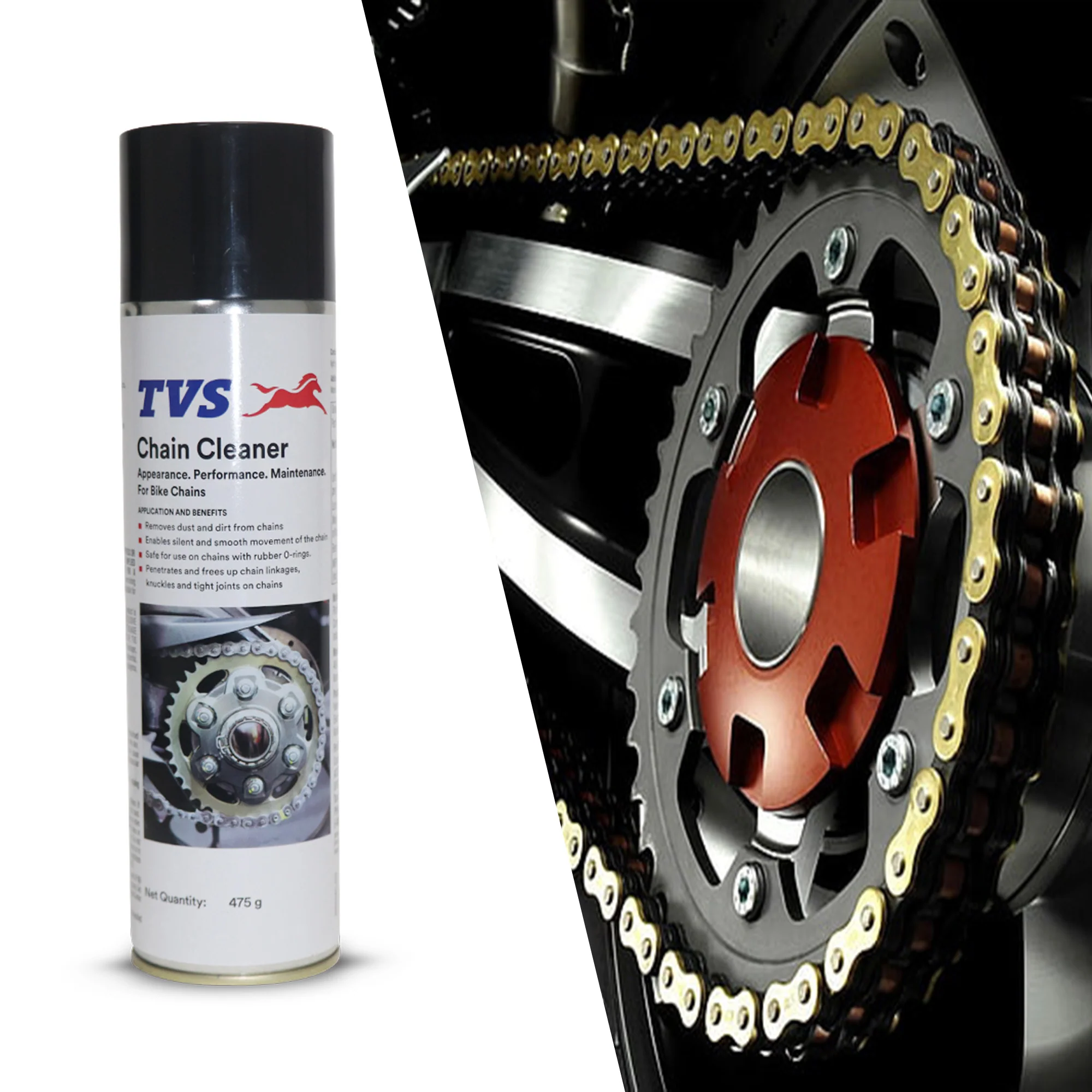TVS Chain cleaner 475 gram | Next-Gen Protection for a Smoother Ride - Image 3