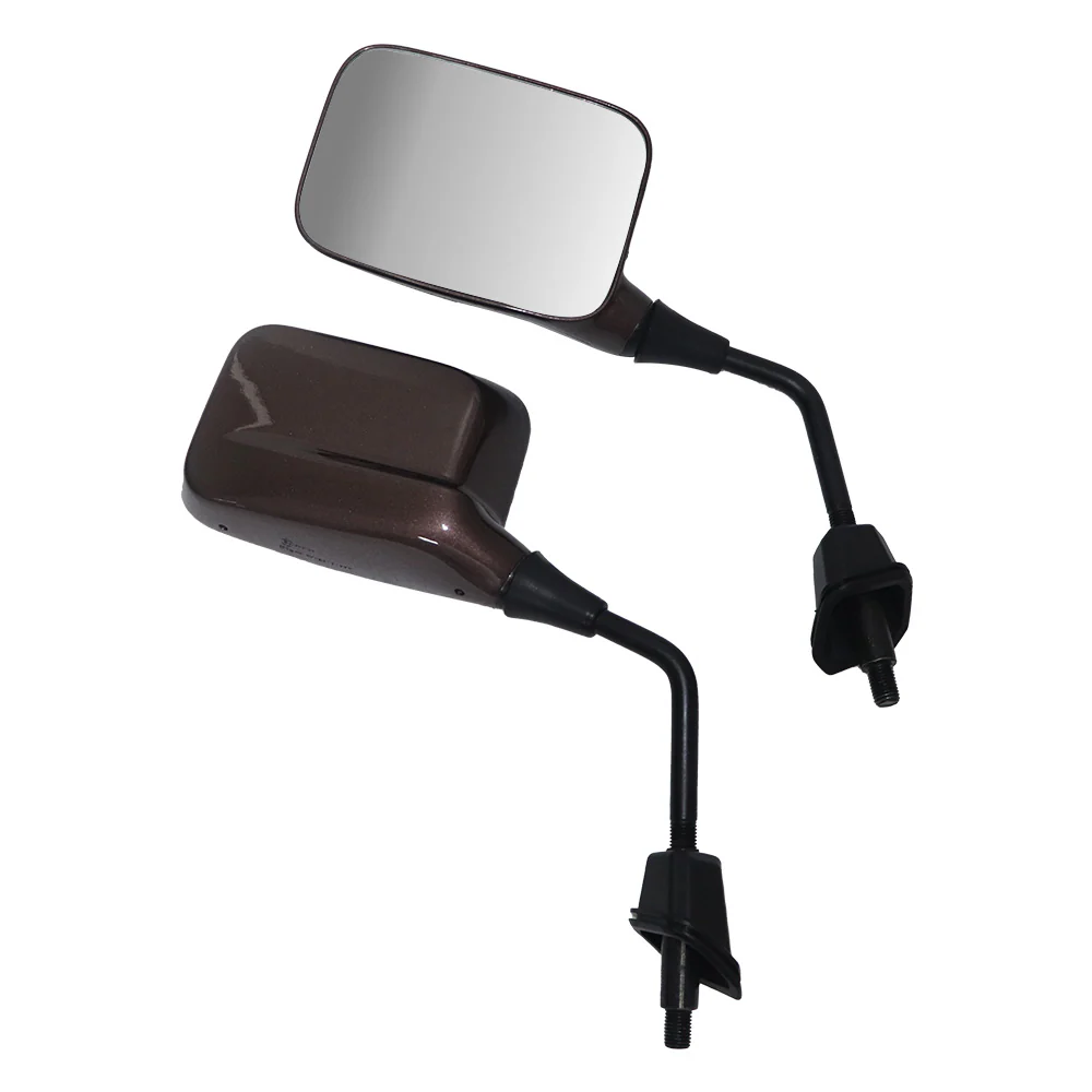 Copper Bronze Glossy iQube Mirror  Sleek Rear-View Mirror - Image 2
