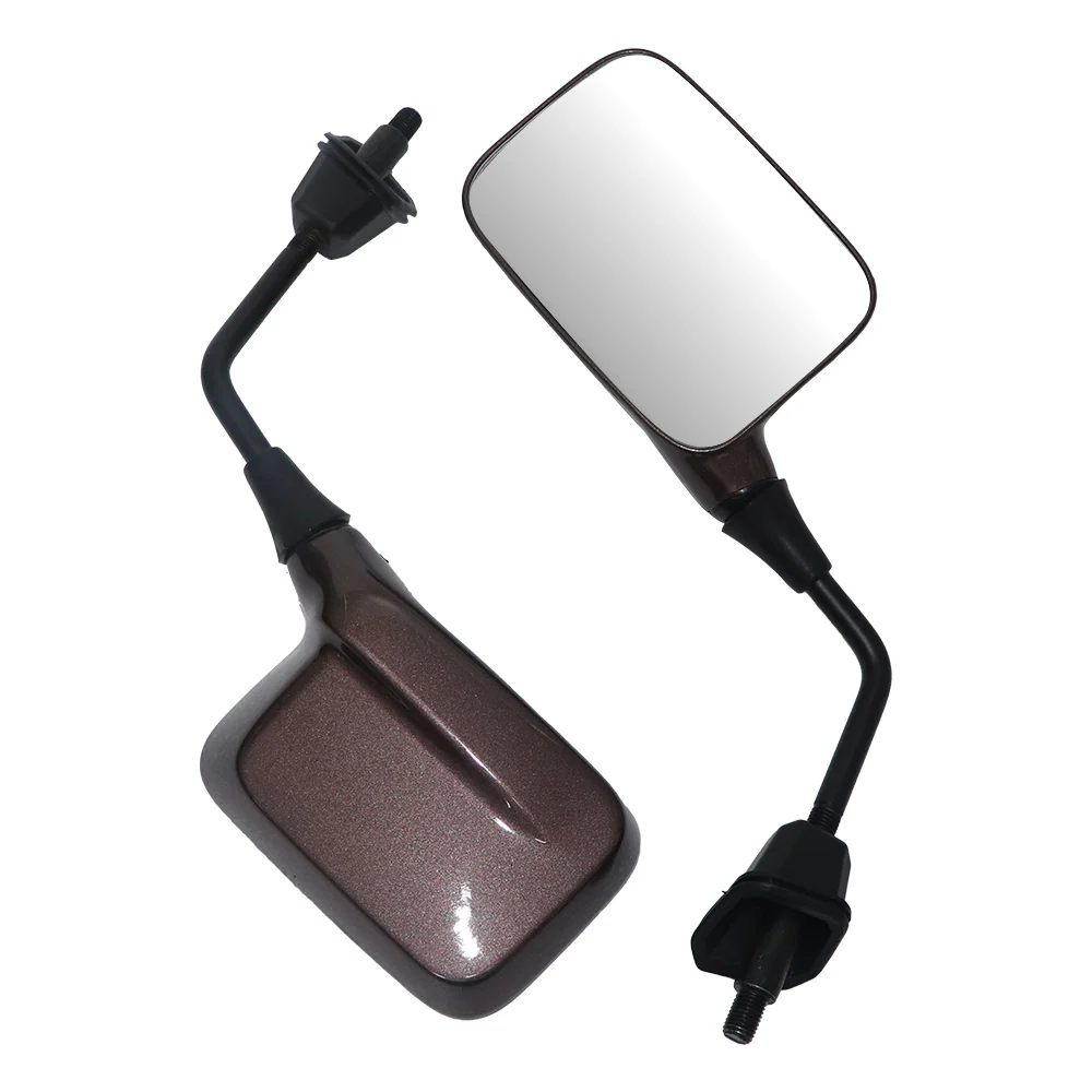 Copper Bronze Glossy iQube Mirror  Sleek Rear-View Mirror - Image 3