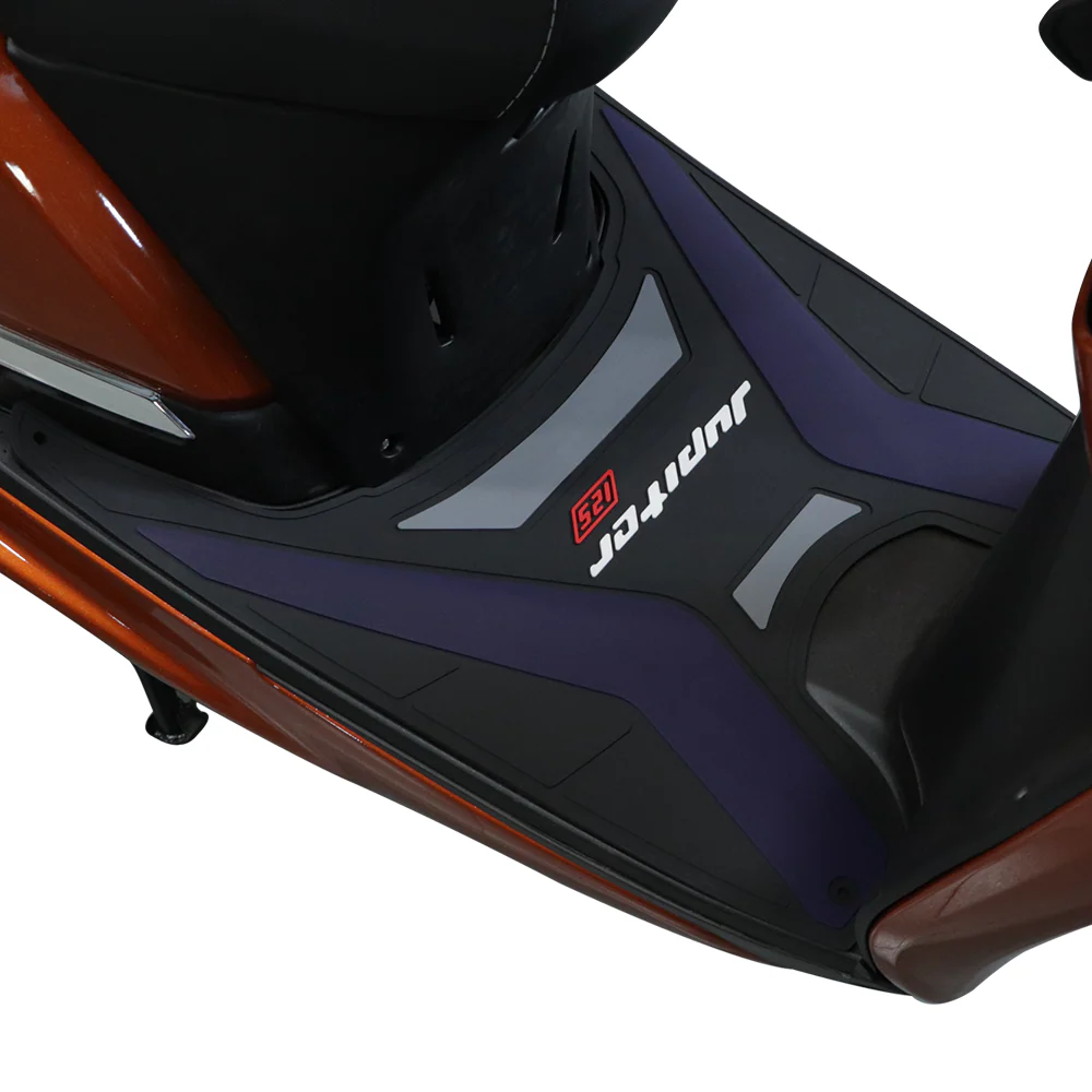 TVS designer Floor Mat for Jupiter 125 | Color: Blue - Image 3