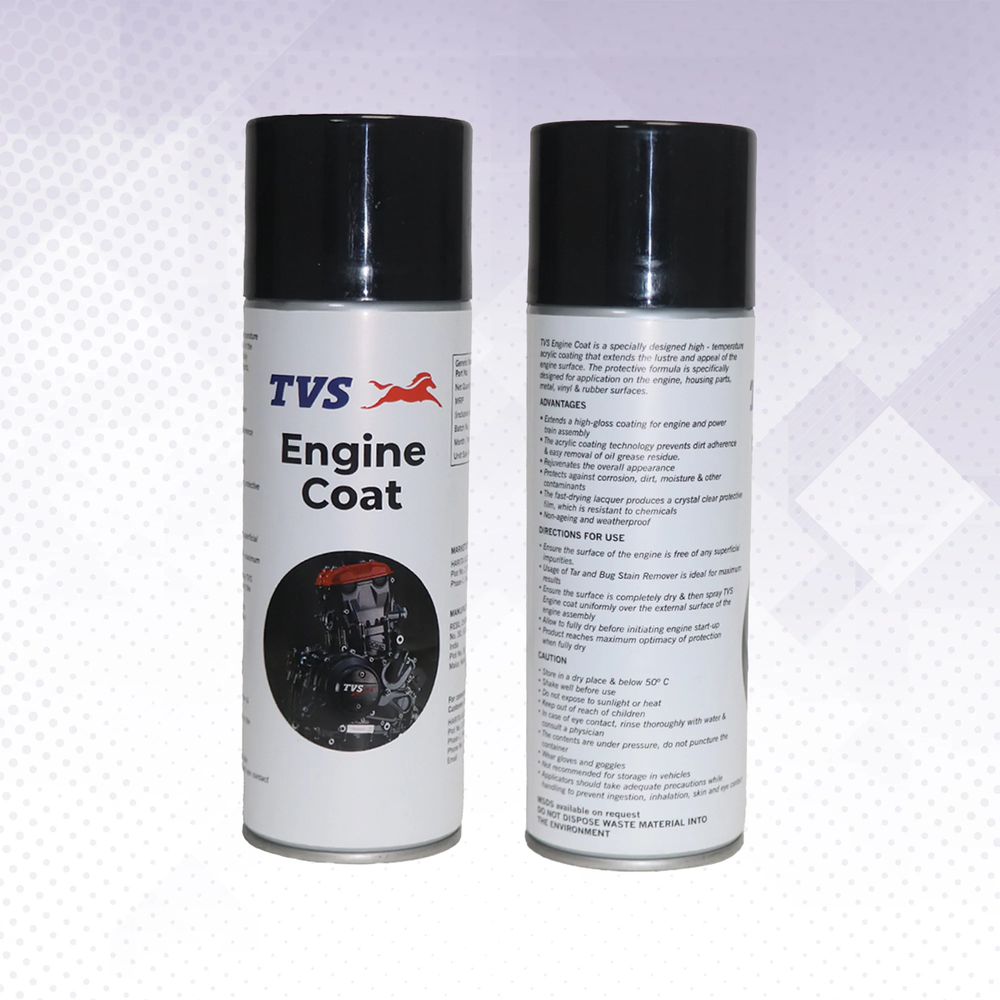 TVS Engine Coat VST 400ml. Protect Your Bike Engine with a Glossy Finish - Image 5