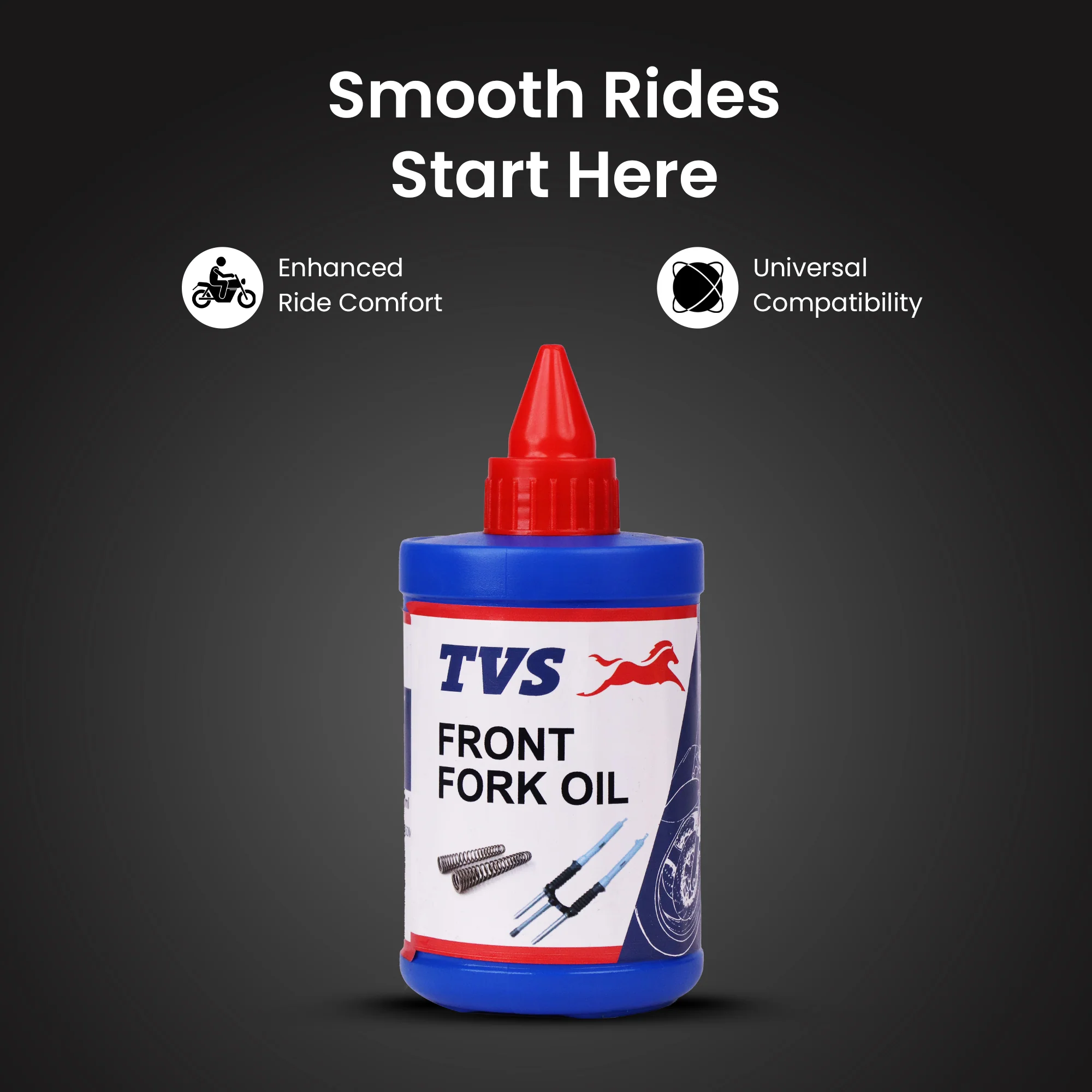 TVS Front Fork Oil 350ml  Premium Fork Oil for Motorcycles - Image 2