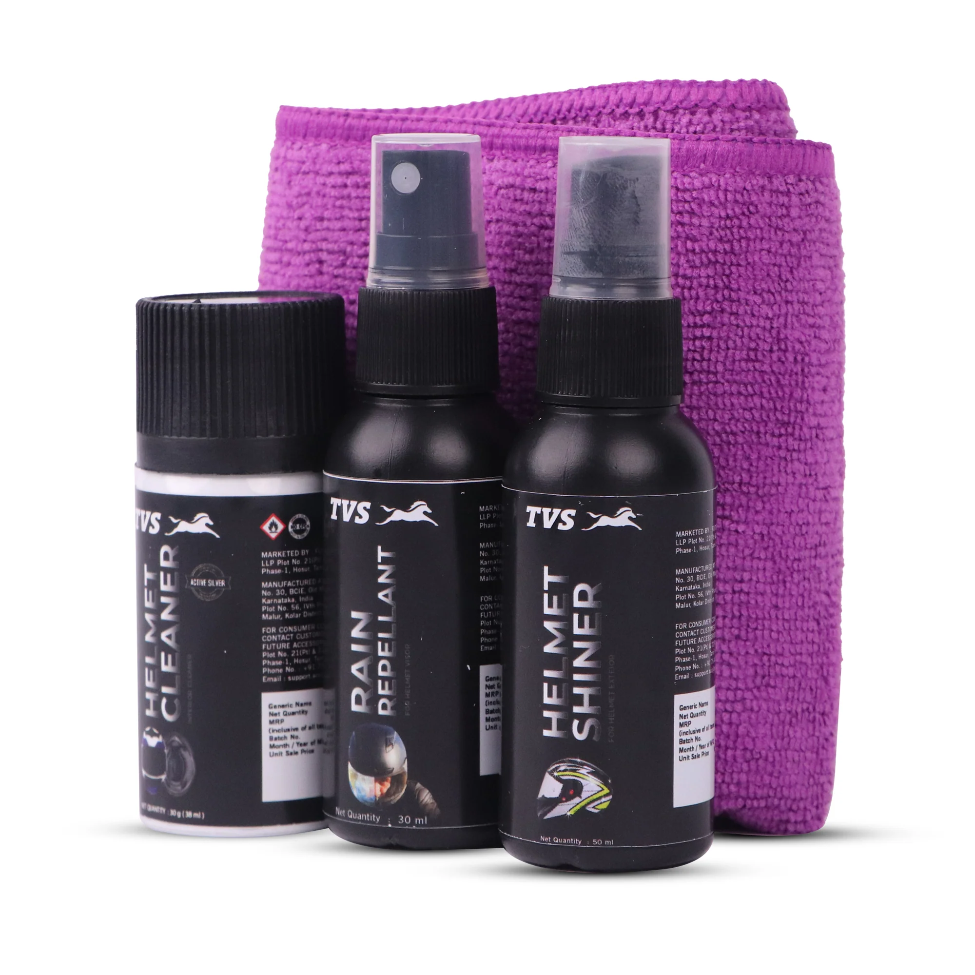 TVS Helmet Care Kit - Ultimate Cleaning Solution for Your Helmet - Image 3