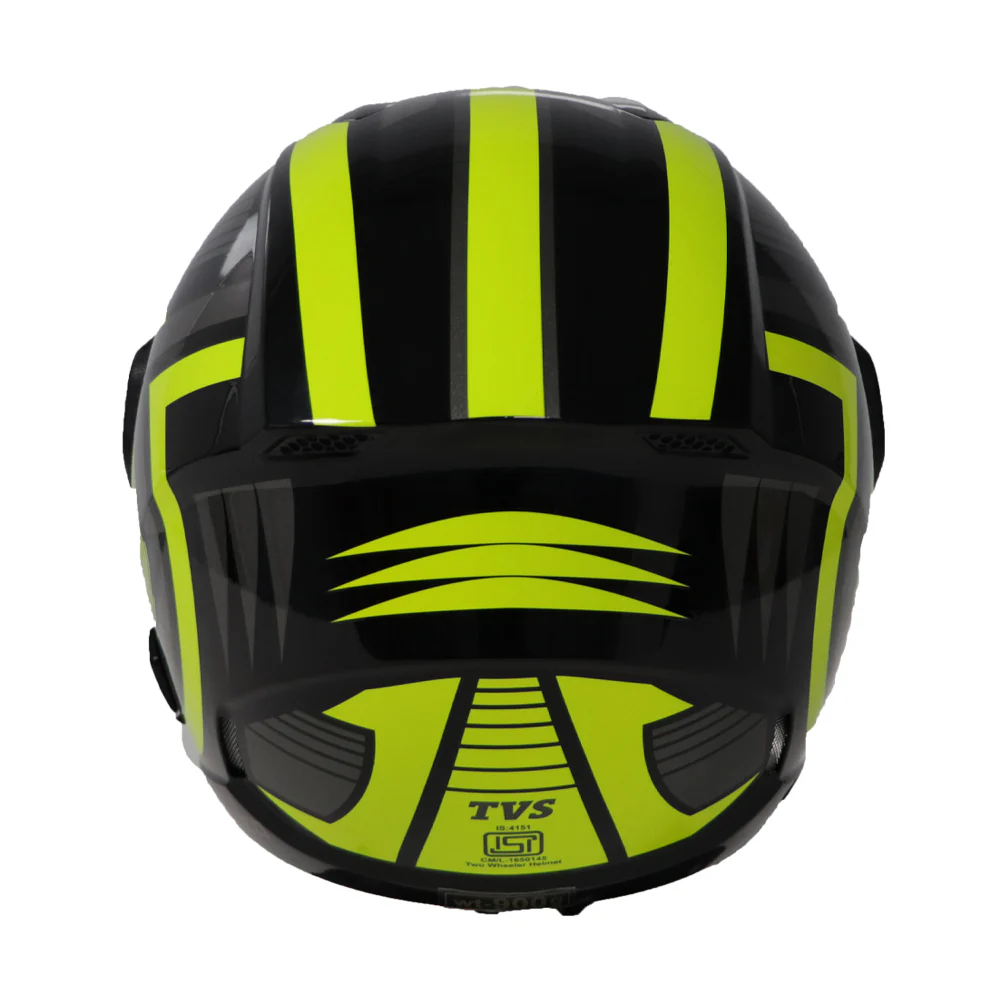 TVS Half Face Helmet Yellow G3 Stylish & Lightweight Protection - Image 4