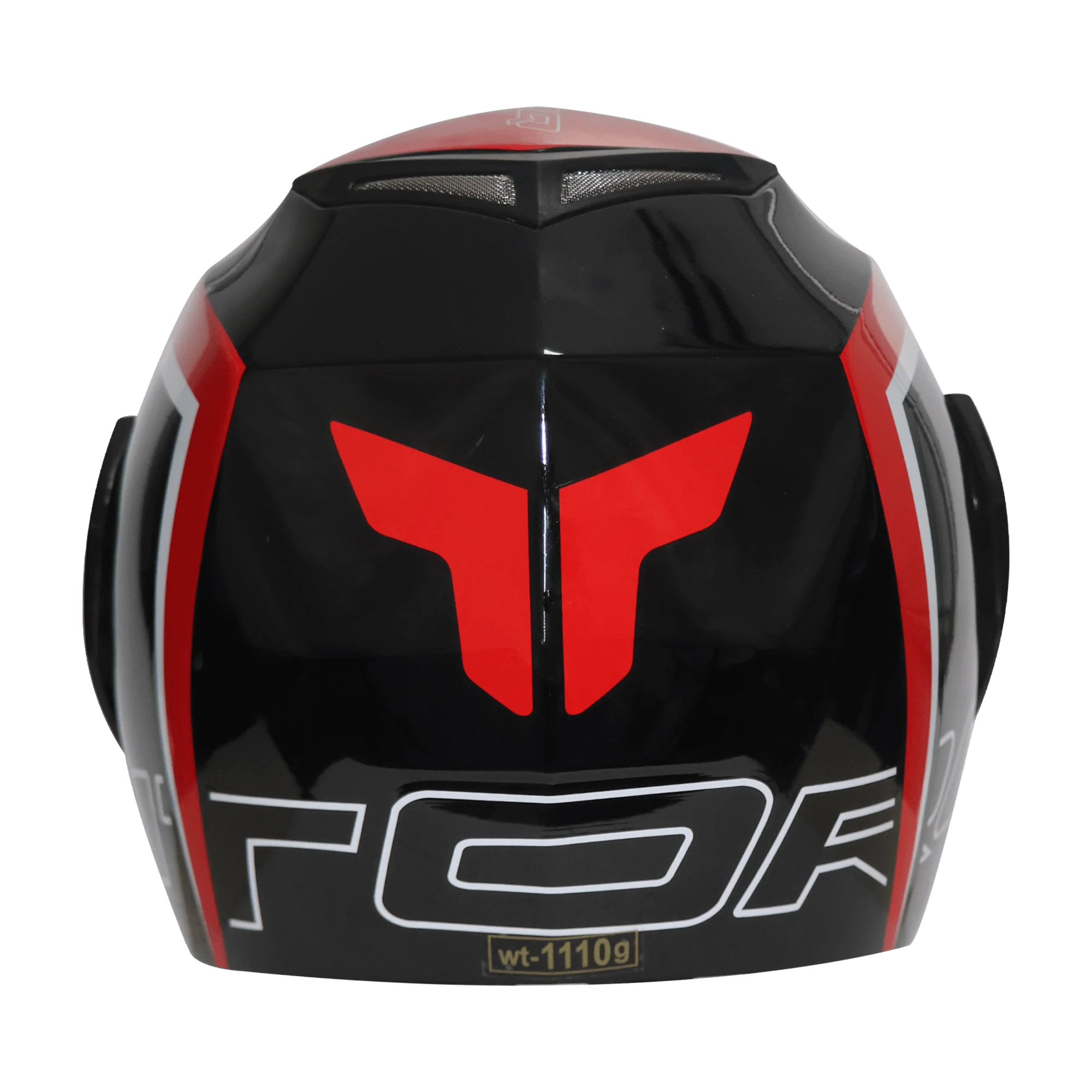 TVS Ntorq Edition Full Face Helmet | ISI Certified Color: Black & Red - Image 3