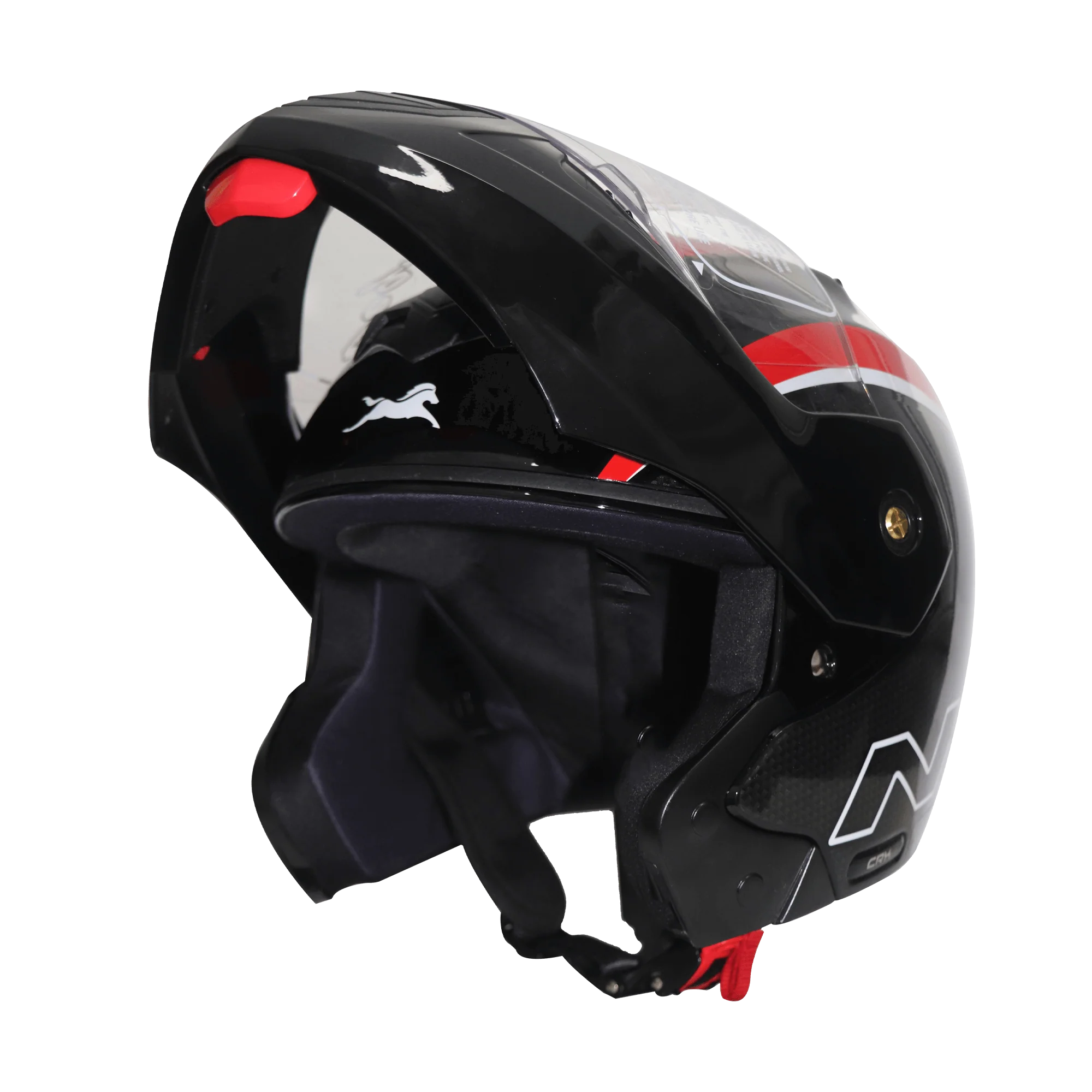 TVS Ntorq Edition Full Face Helmet | ISI Certified Color: Black & Red - Image 6