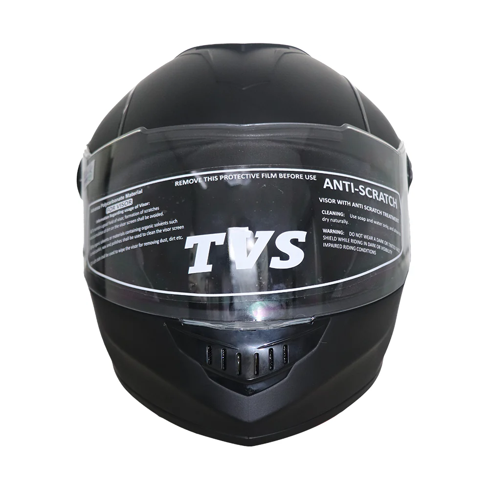 TVS Ntorq Edition Full Face Helmet | ISI Certified Color: Black - Image 2