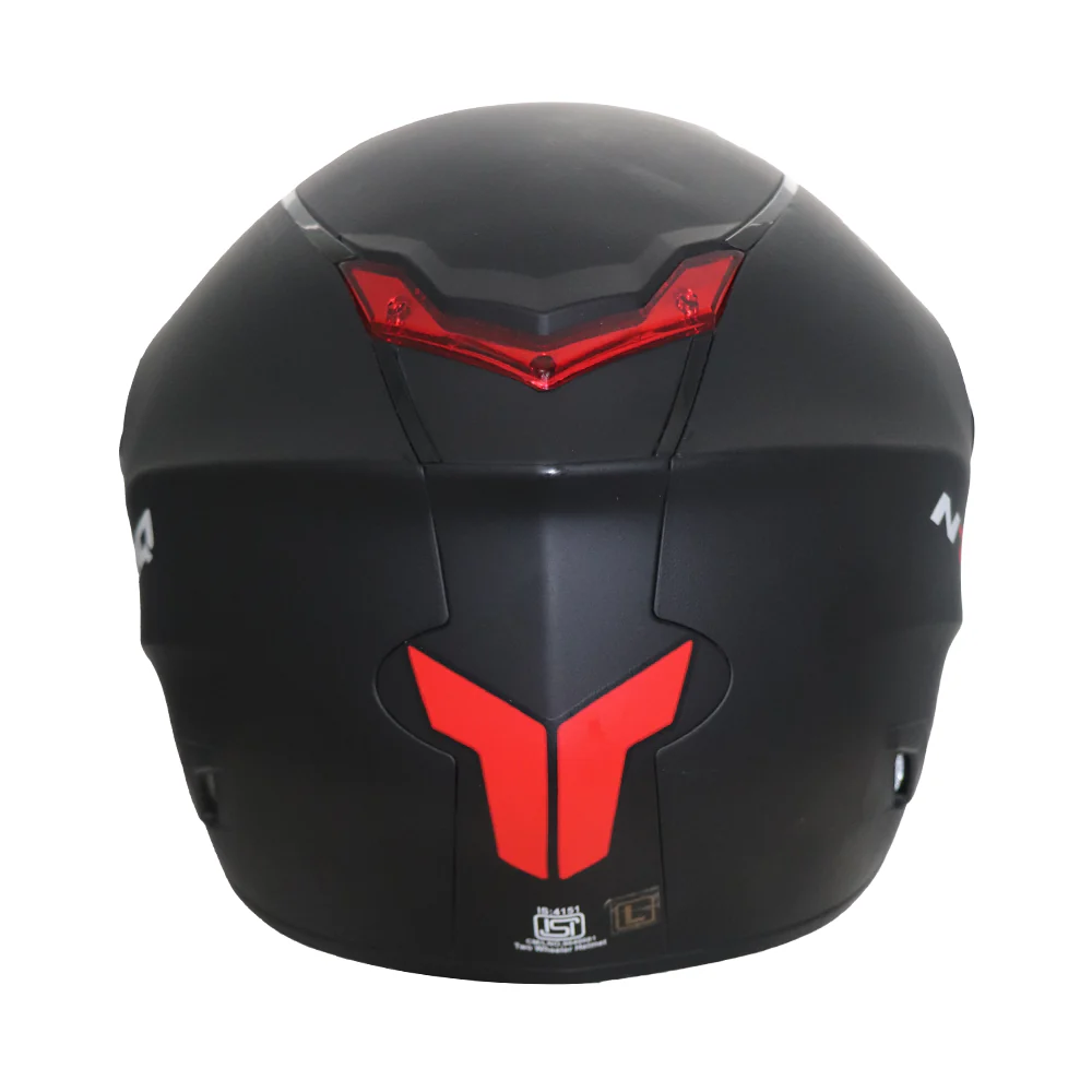 TVS Ntorq Edition Full Face Helmet | ISI Certified Color: Black - Image 4