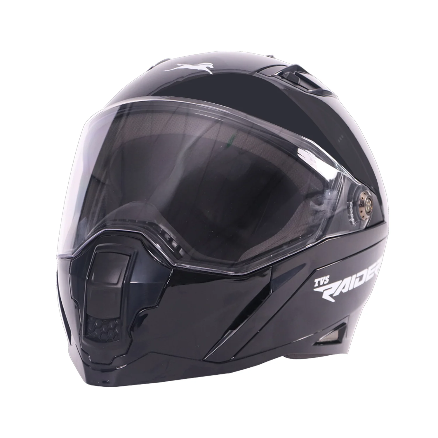 TVS Raider Full Face Black Helmet | ISI Certified - Image 5