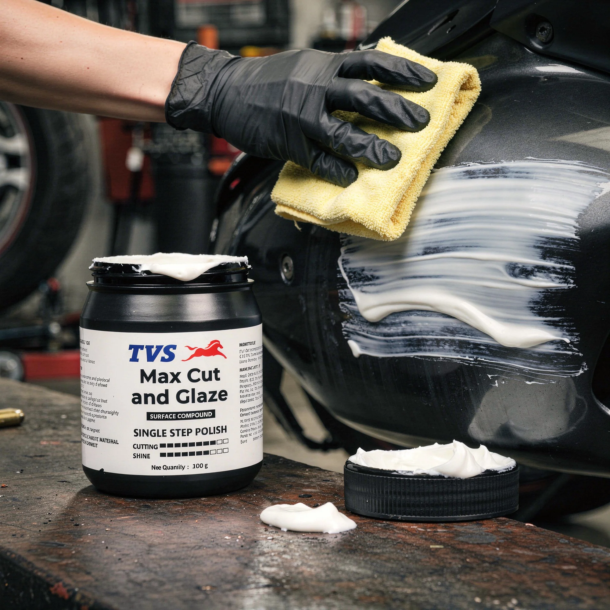 TVS Max Cut and Glaze, Net Weight: 100gr. - Single Step Polish - Image 2