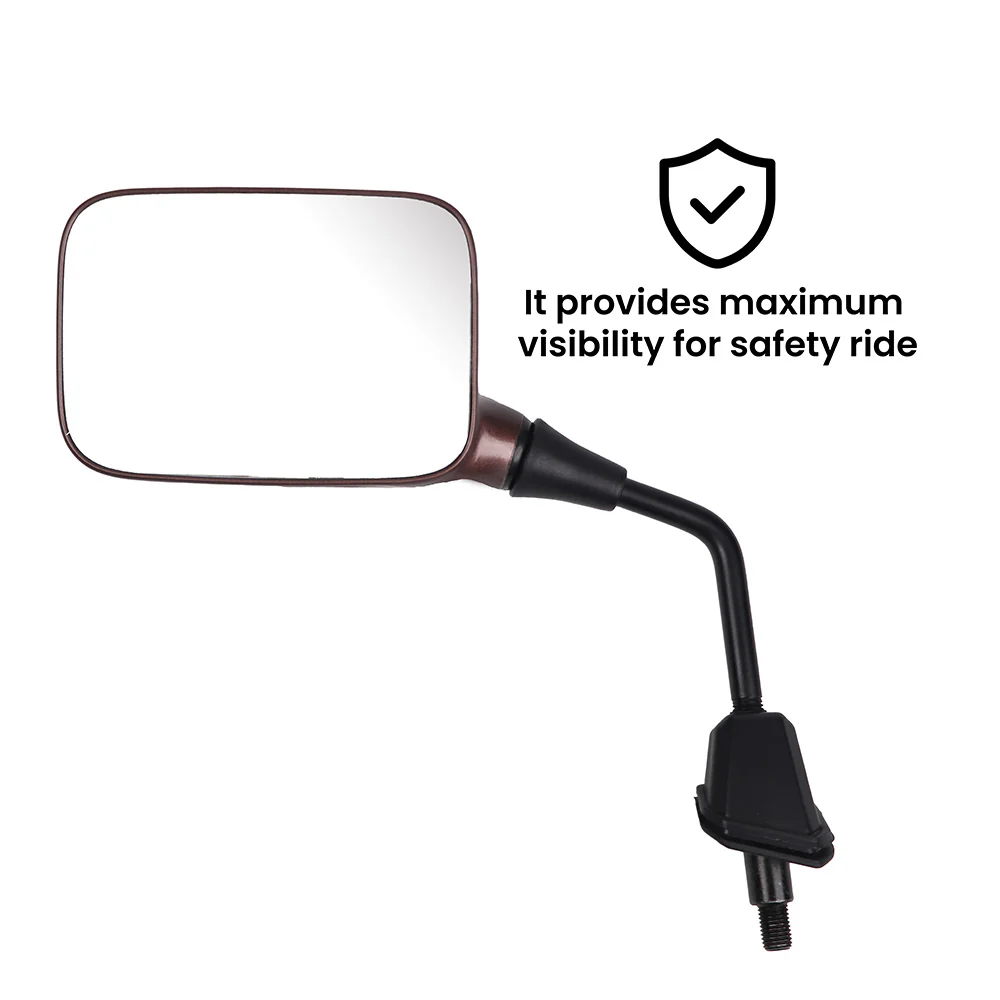 TVS Mirror Set (Left & Right) for IQUBE - Painted Copper Bronze - Image 5