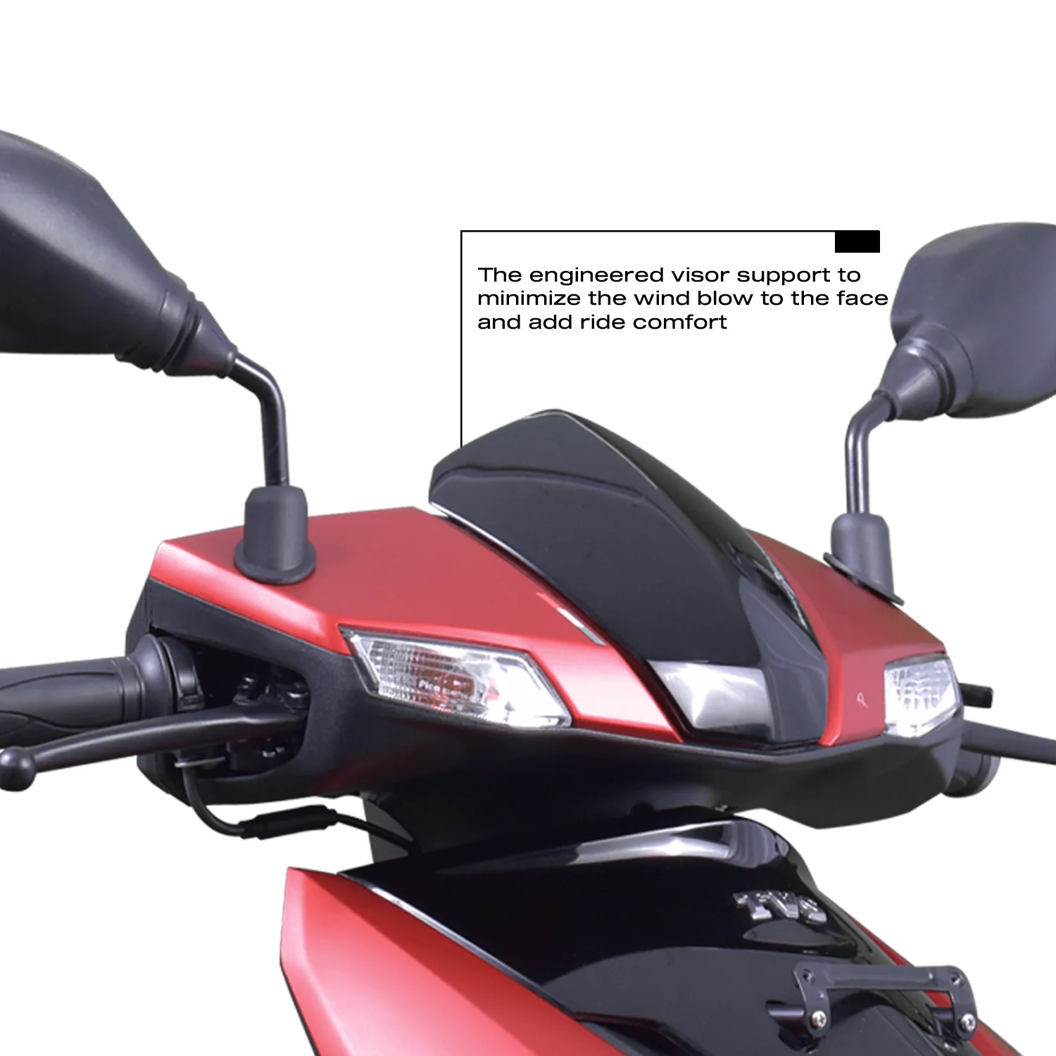 TVS Ntorq 125 Long Visor - Stylish Protection for Your Ride - Image 3