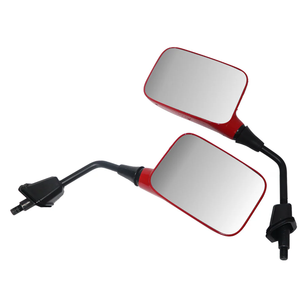 TVS iQube Red Colored Mirror - Upgrade for Electric Bikes - Image 2