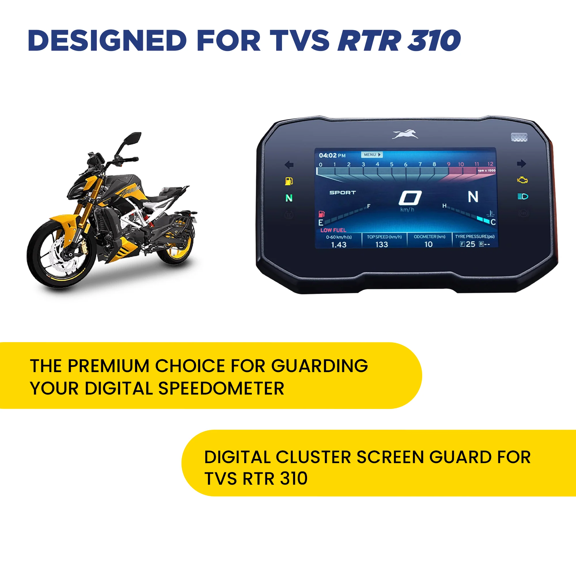 TVS RTR 310 Screen Protector - Image 3