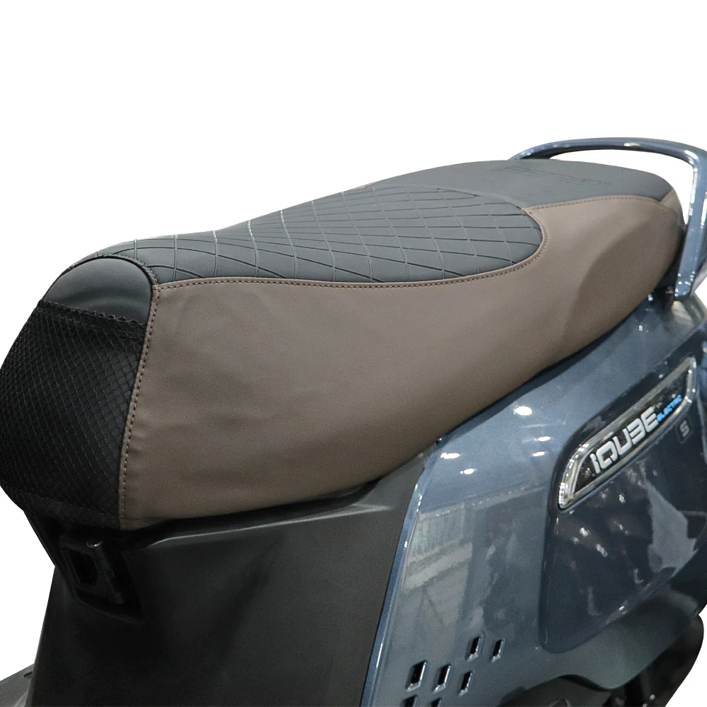 TVS iQube Seat Cover Black/Brown | Stylish and Protective Seat Cover - Image 3
