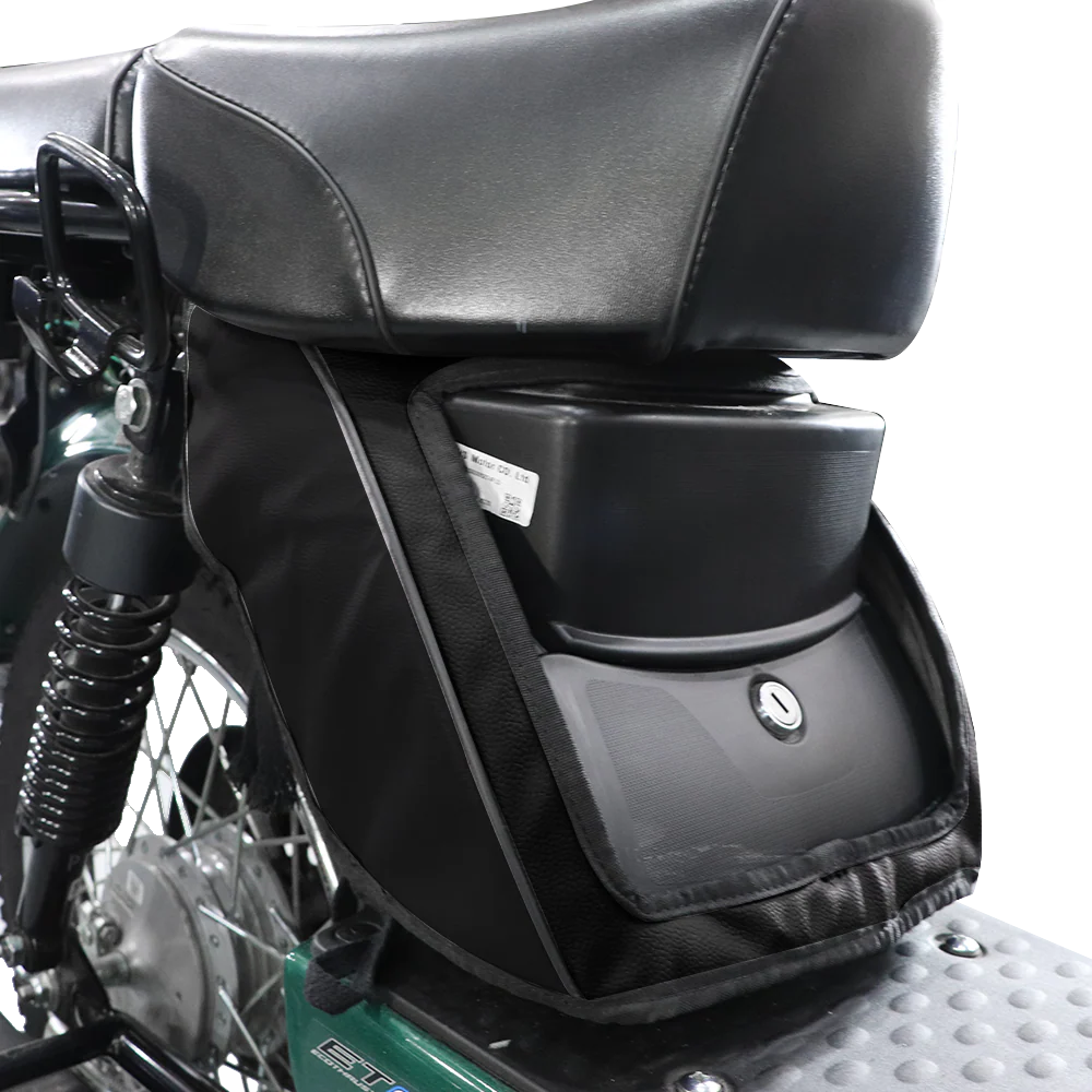 TVS Tool Box Cover for XL100 | Single Tone Black - Image 2