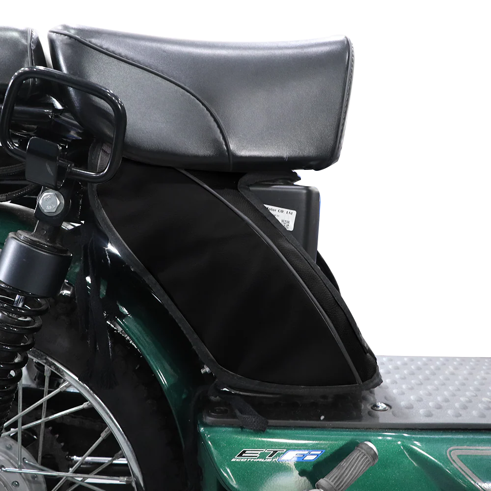 TVS Tool Box Cover for XL100 | Single Tone Black - Image 3