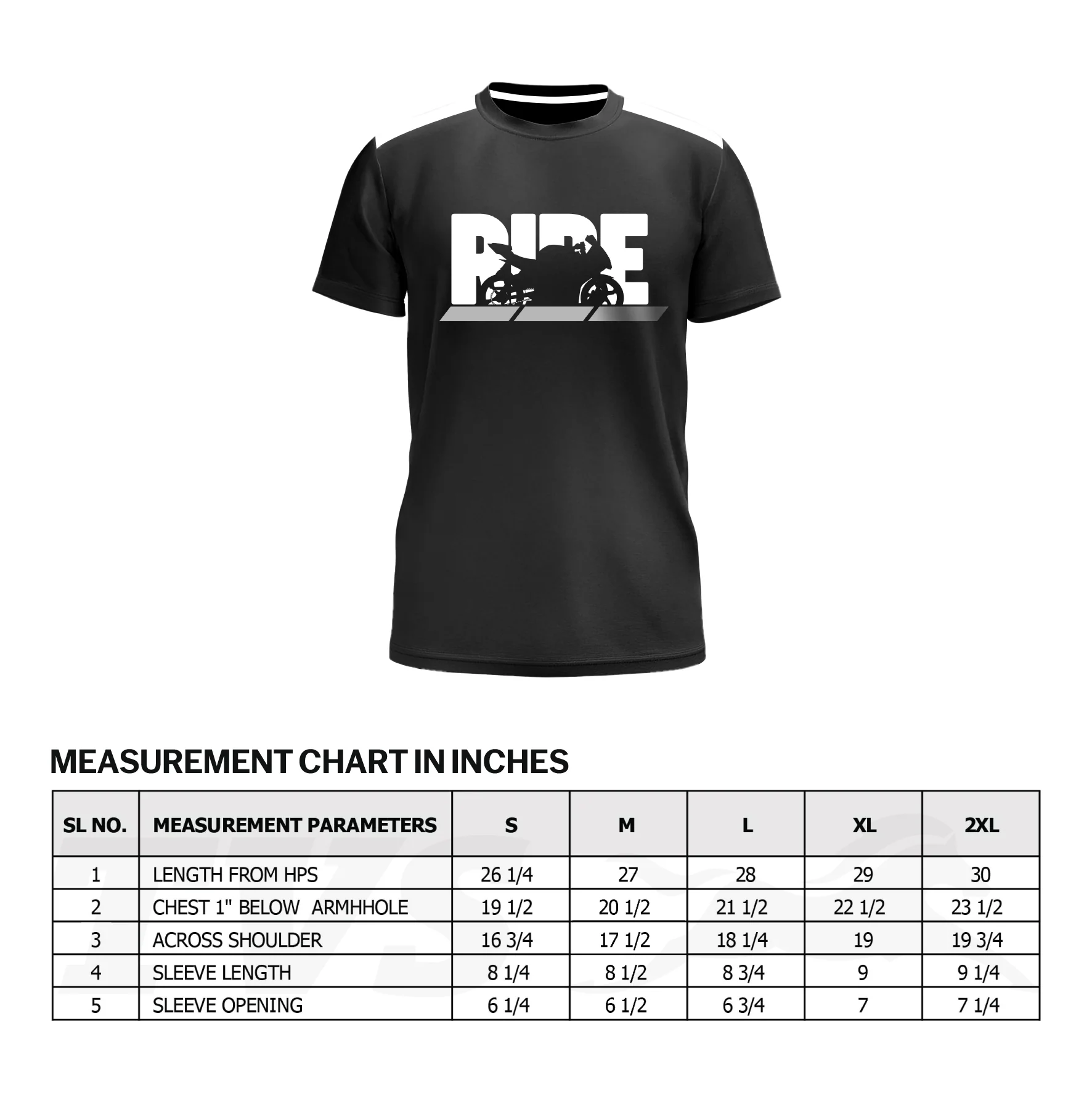 TVS Ride Crew neck Cotton T-shirt | High visibility & Reflective Sticker - Image 12