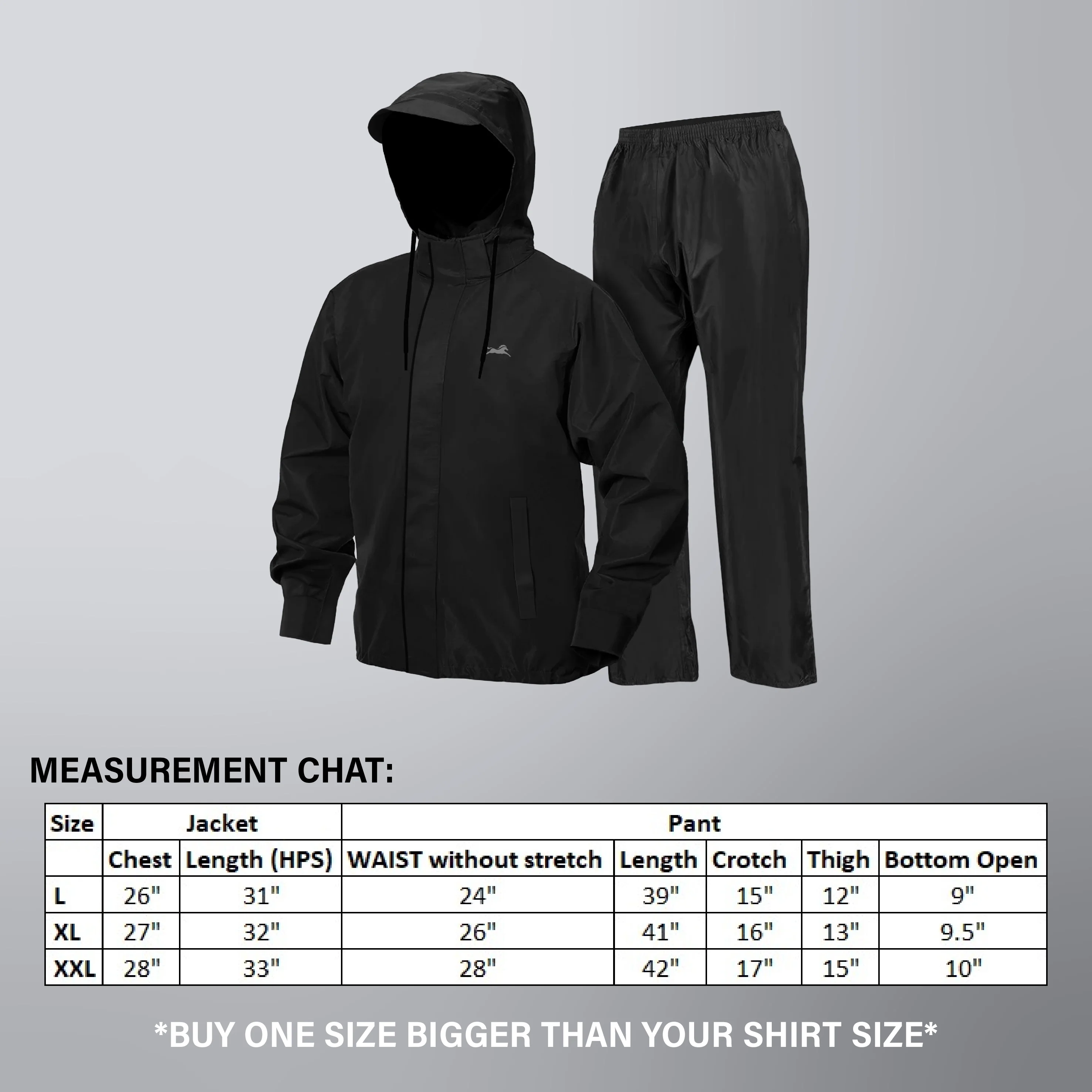 TVS Double-Layer Polyester Raincoat with Pants & Adjustable Drawcord Hood - Image 12