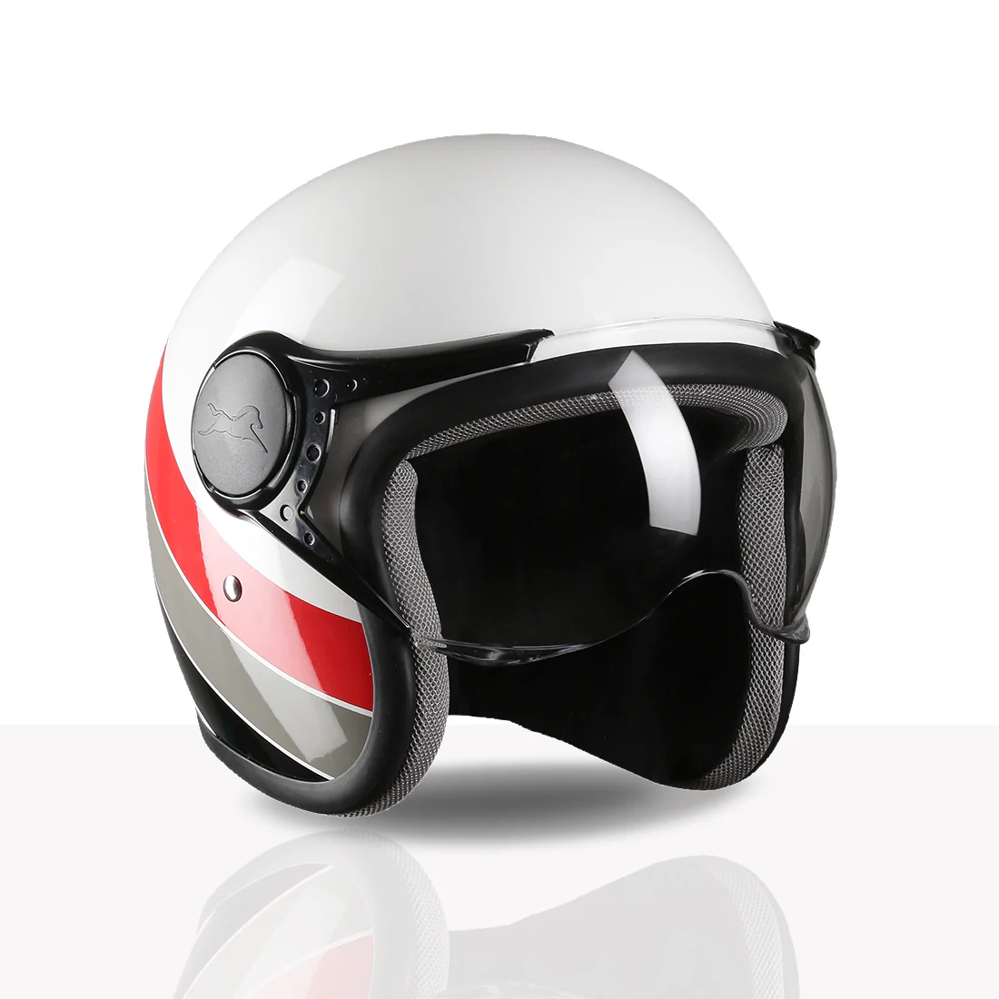 TVS Cruisetown Open Face Helmet – Stylish & Safe Helmet for Riders | ISI & DOT Certified | Premium Protection for Men & Women | Comfortable, Durable & Lightweight Design with Visor - Image 68