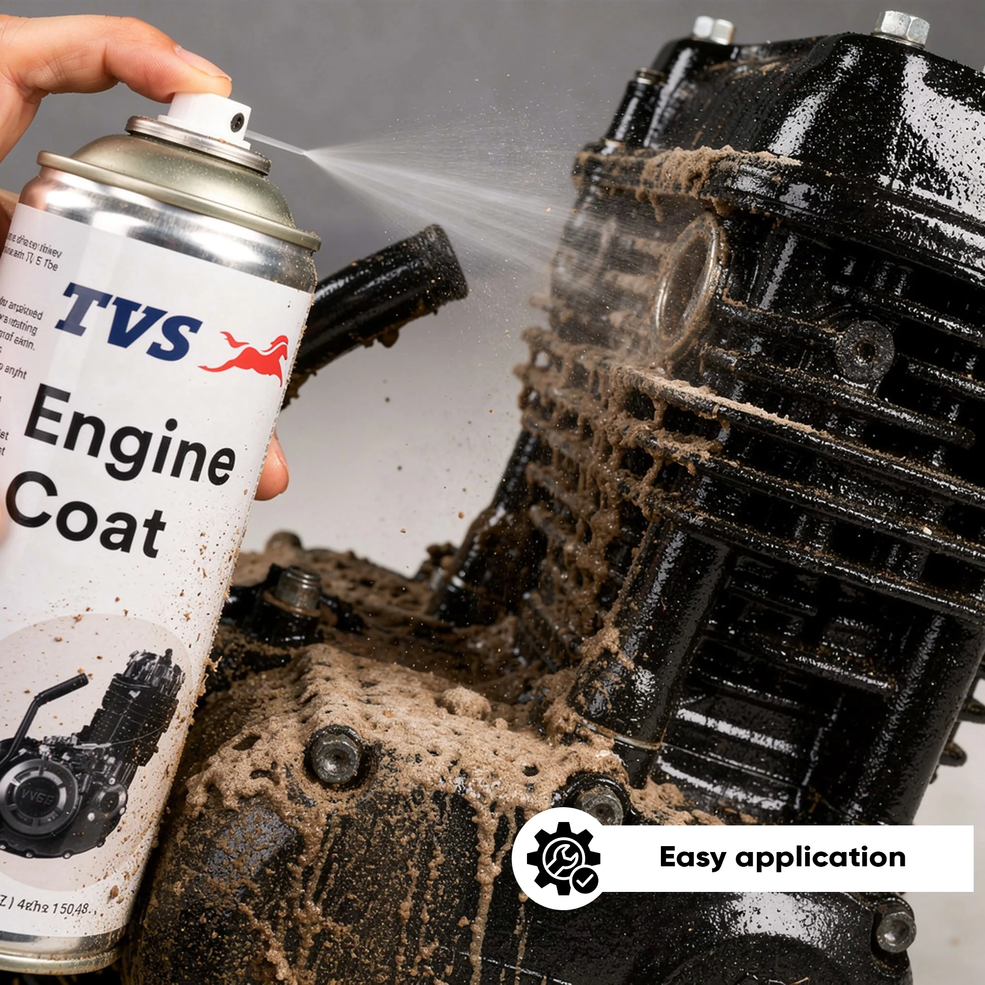 TVS Engine Coat for Bikes – Protects Against Dust & Friction | Enhances Glossy Finish | Easy Maintenance Formula - Image 5