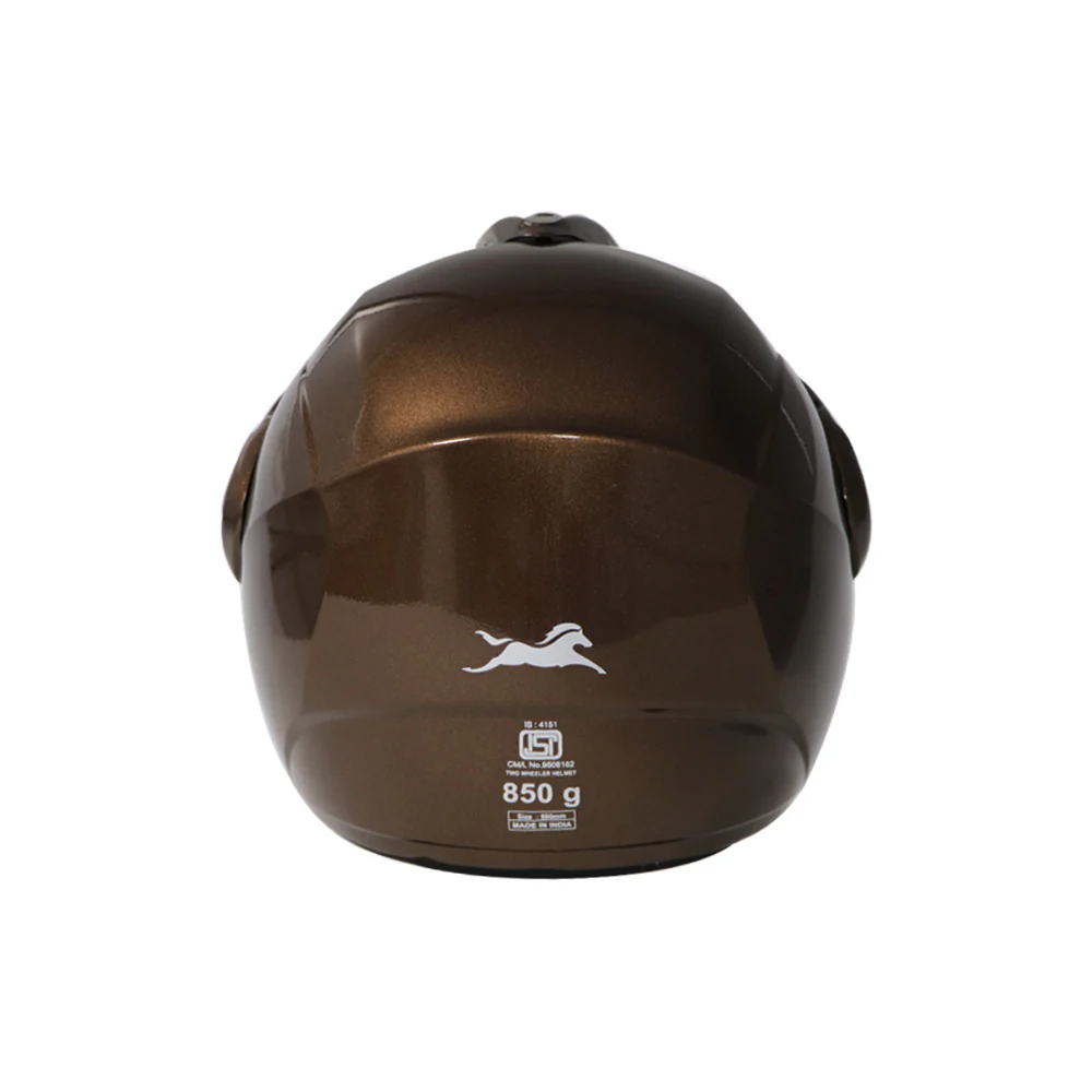 TVS Helmet Half Face Brown - Image 4