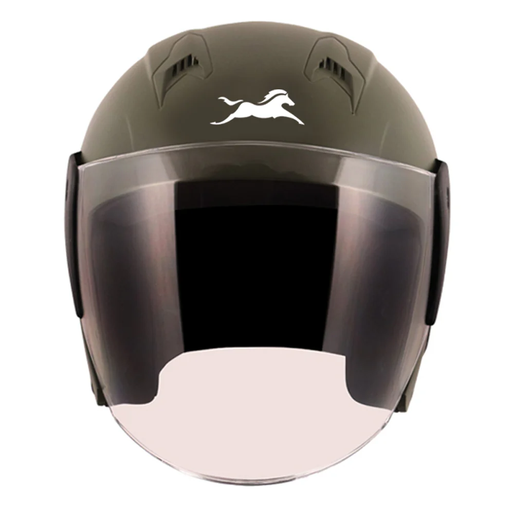 TVS Helmet Half Face Green - Image 3