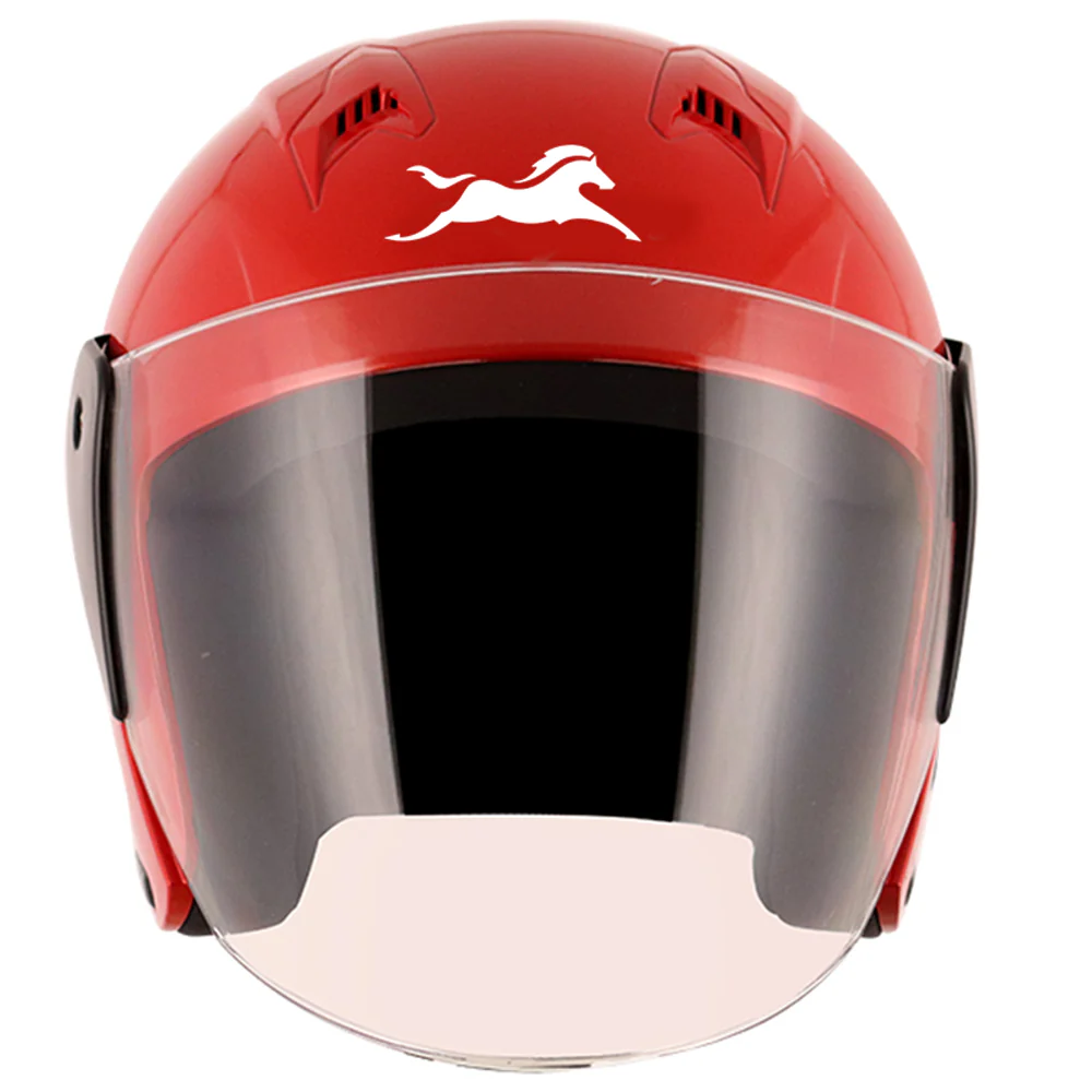 TVS Half Face Helmet, Color: Shiny Red - ISI Certified - Image 4