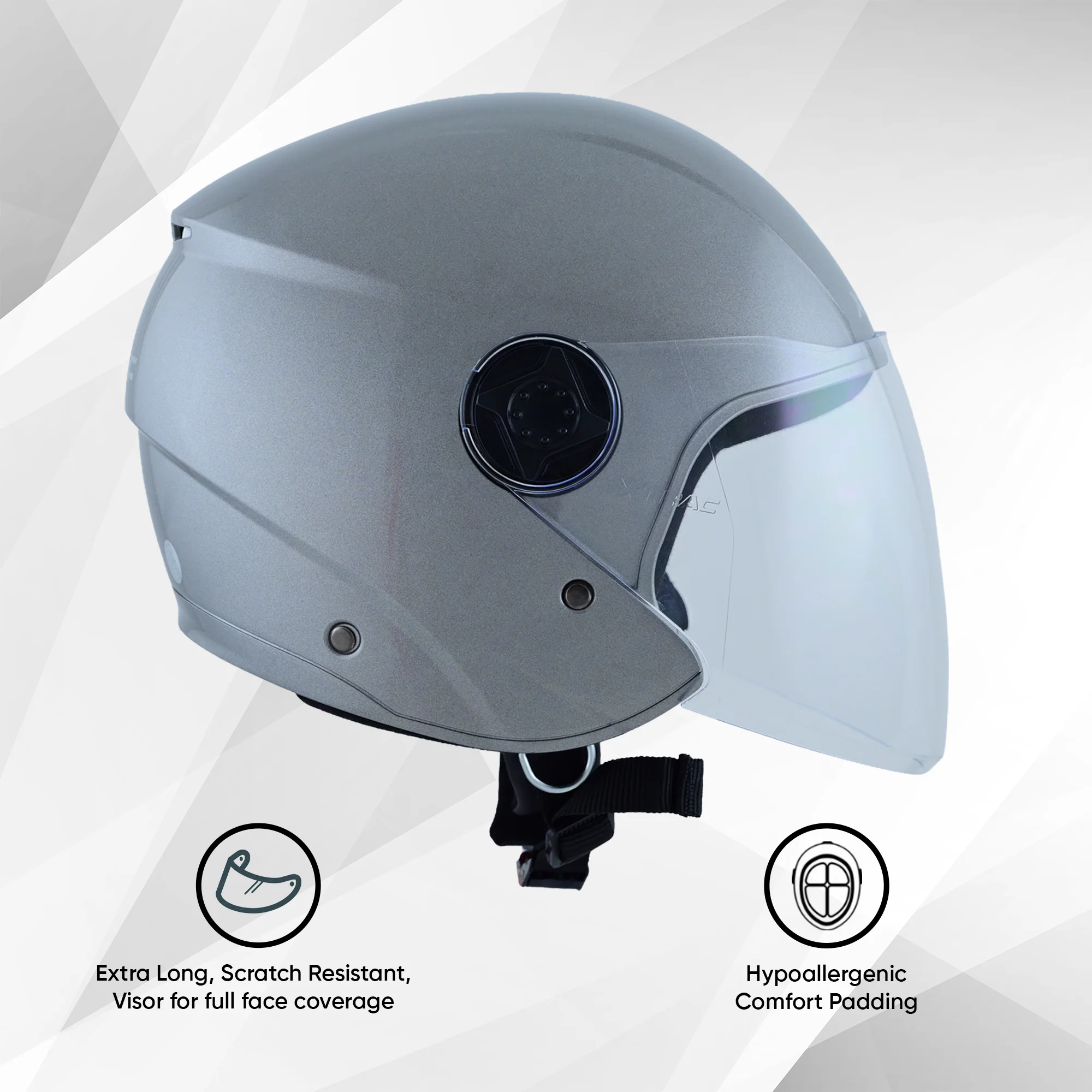 TVS iQube Open Face Helmet | ISI Certified, Lightweight & Comfortable Design - Image 12