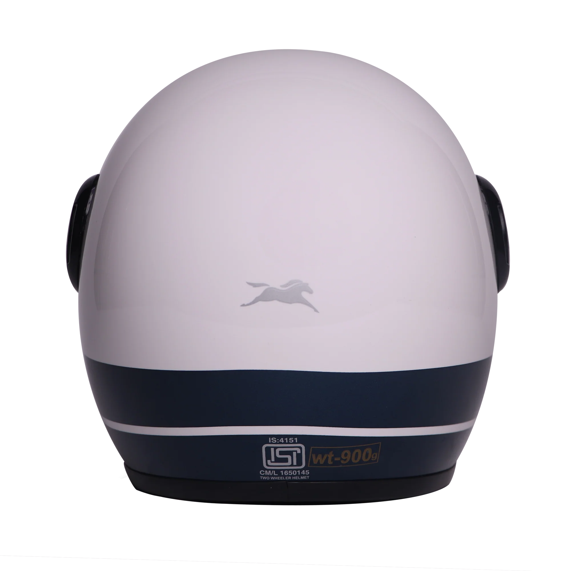 TVS J110 Half Face Helmet, Starlight Blue Gloss - Image 4