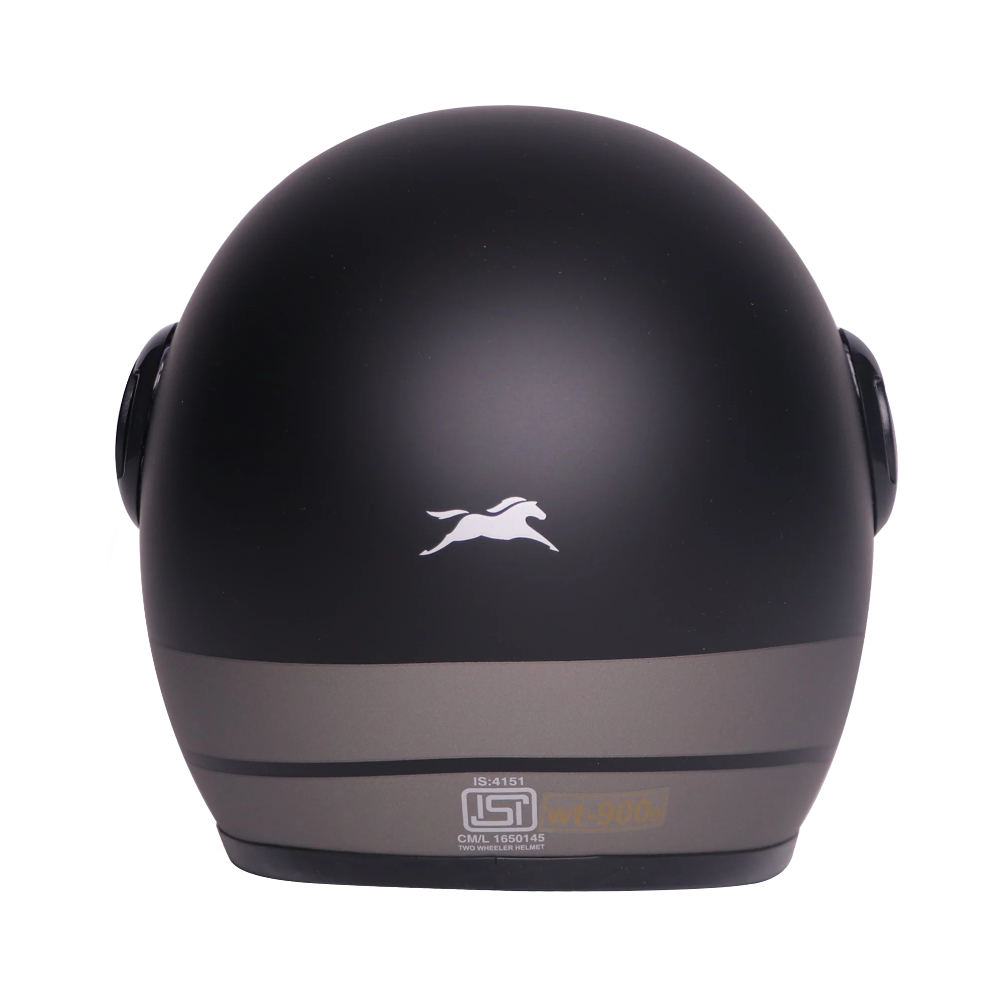 TVS J110 Half Face Helmet, Titanium Grey Matte  - Image 4