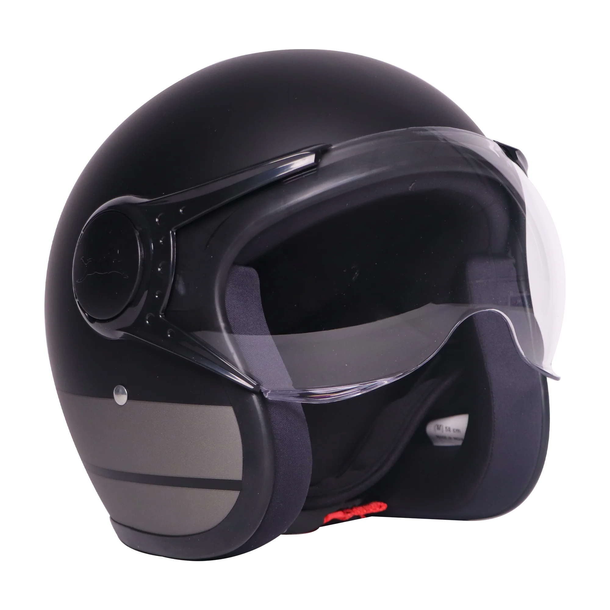 TVS J110 Half Face Helmet, Titanium Grey Matte  - Image 5