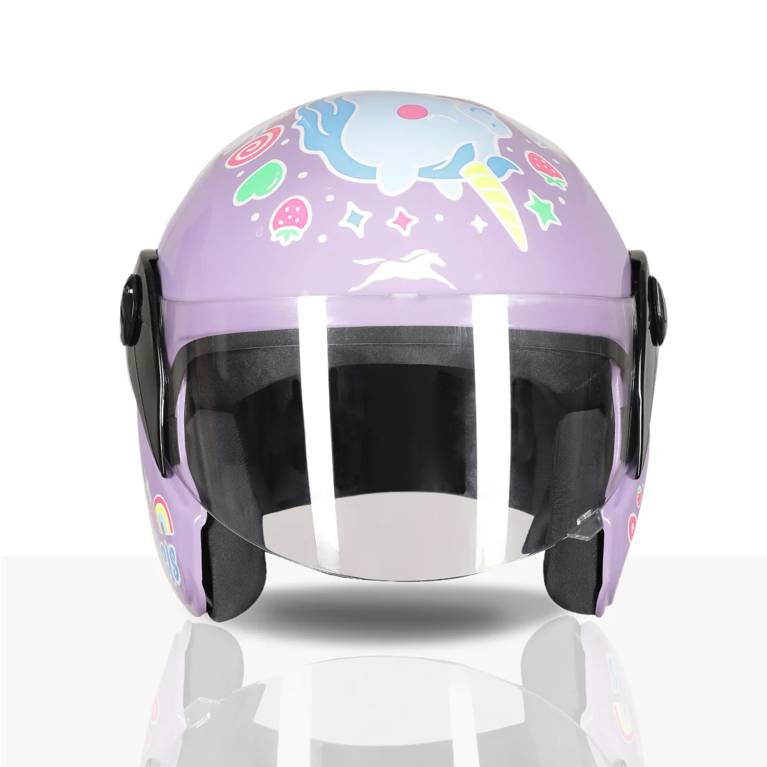 TVS Moto Jr. Kids Helmet |Fun Glow in the Dark Graphics | Lightweight ISI Certified ABS Shell| Removable Cheek Pads | Ideal Kids Bike Helmet for Cycle Scooter Daily Ride Comfort & Protection - Image 17