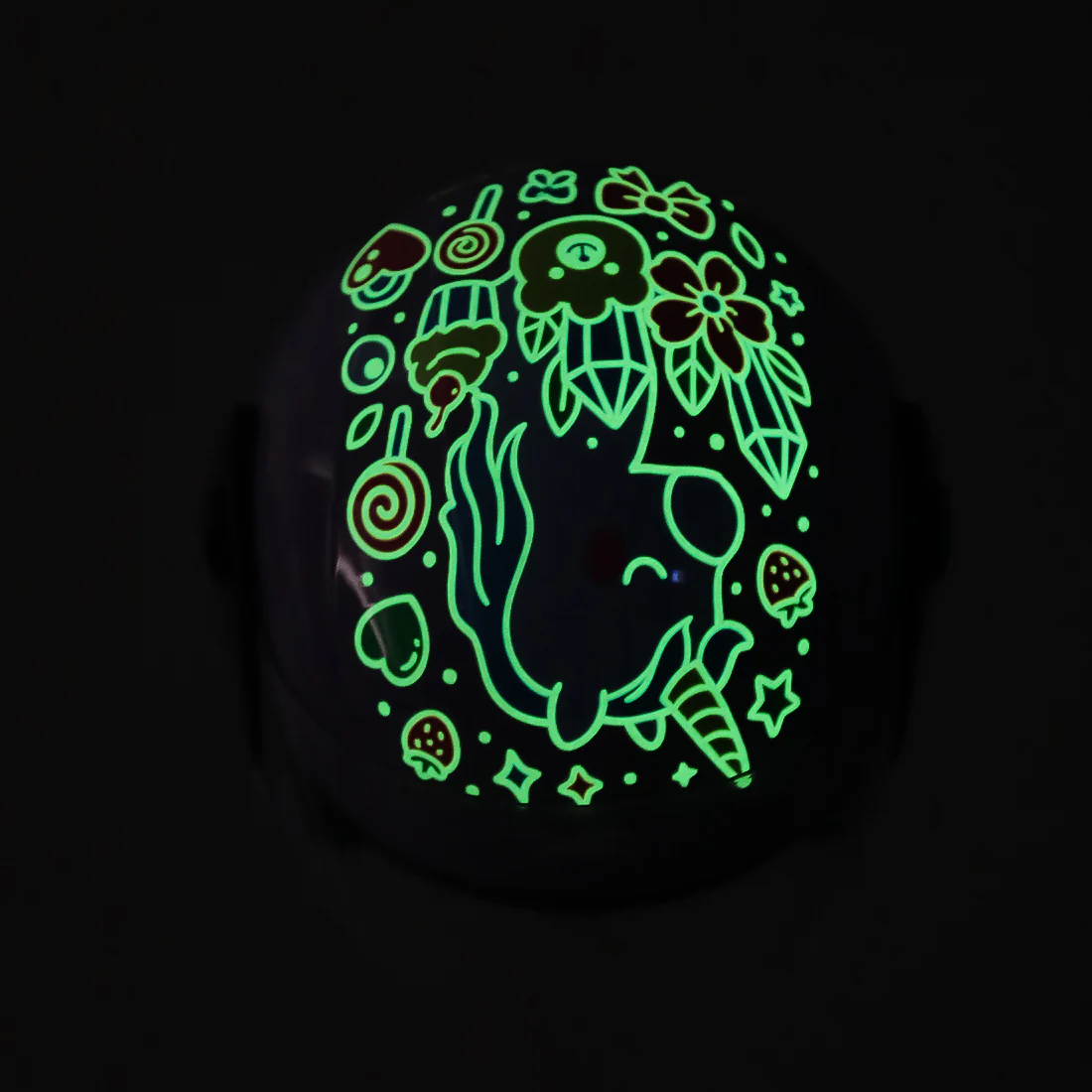 TVS Moto Jr. Kids Helmet |Fun Glow in the Dark Graphics | Lightweight ISI Certified ABS Shell| Removable Cheek Pads | Ideal Kids Bike Helmet for Cycle Scooter Daily Ride Comfort & Protection - Image 18