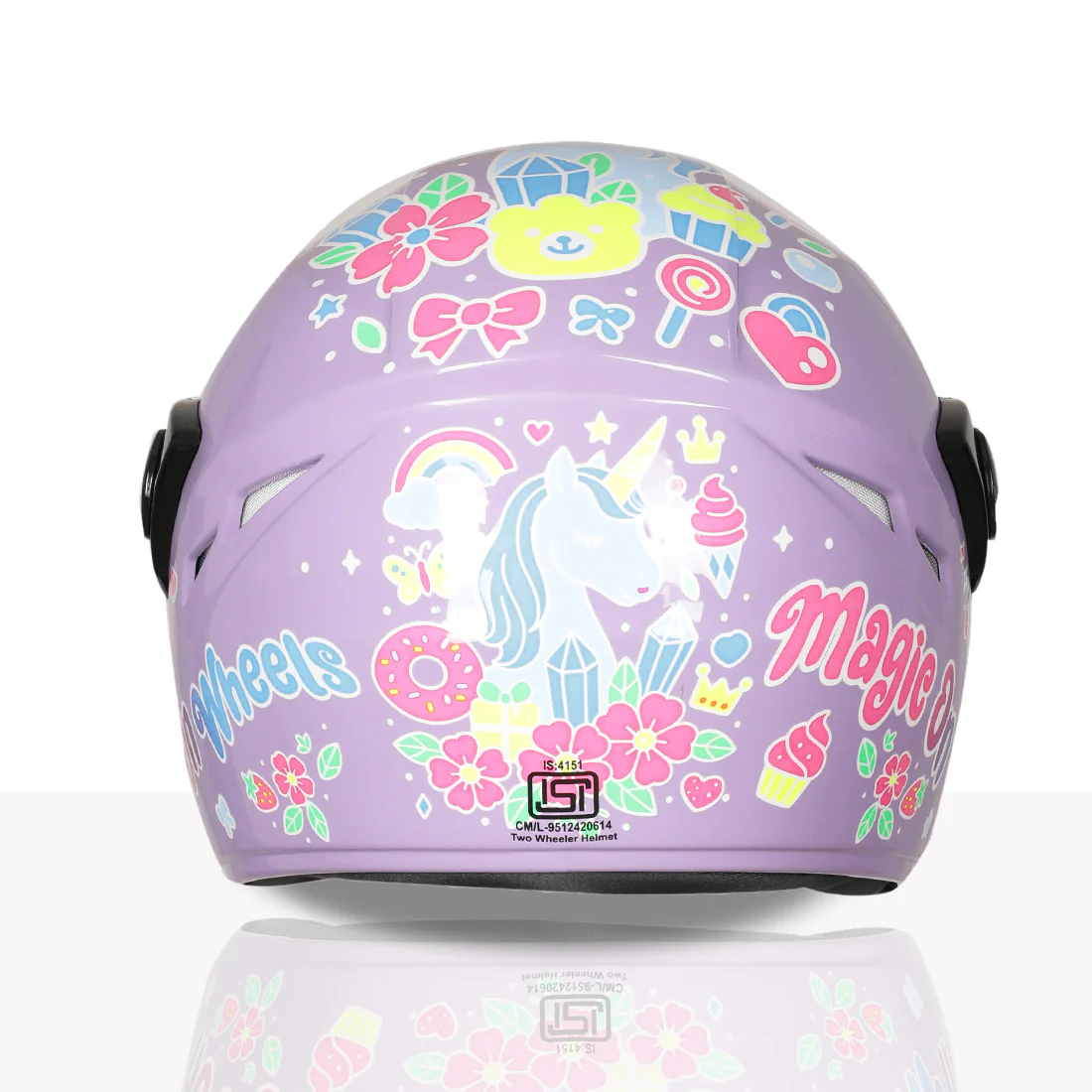 TVS Moto Jr. Kids Helmet |Fun Glow in the Dark Graphics | Lightweight ISI Certified ABS Shell| Removable Cheek Pads | Ideal Kids Bike Helmet for Cycle Scooter Daily Ride Comfort & Protection - Image 19