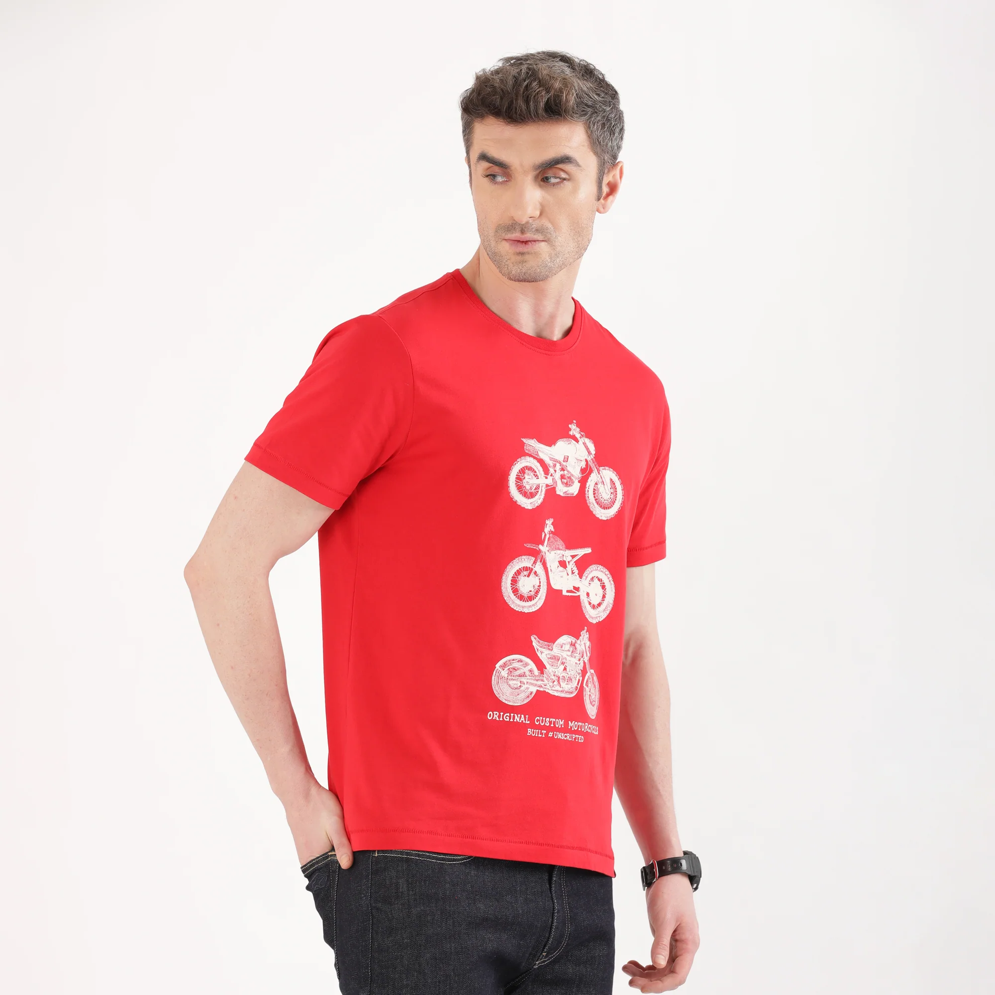 TVS Originals Collection Crew Neck T-Shirt – Bold Street Style, 100% Pure Cotton, Ultra-Soft Comfort, Breathable Anti-Odor Fabric, Skin-Friendly & Long-Lasting Durability for Riders - Image 11