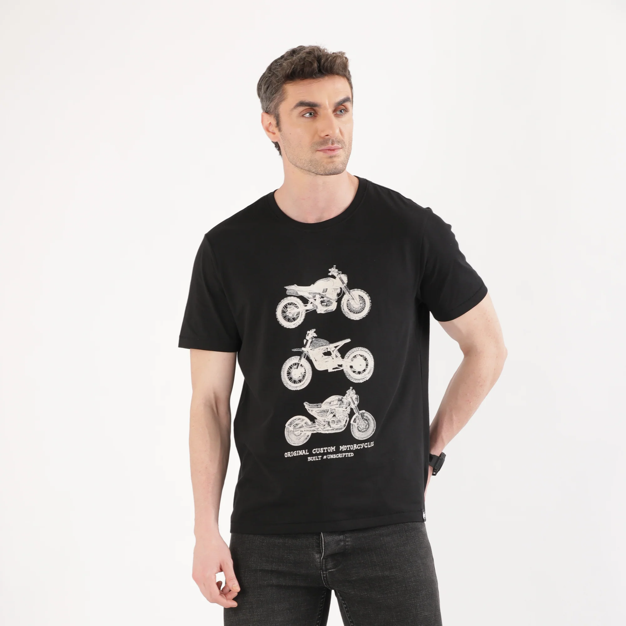 TVS Originals Collection Crew Neck T-Shirt – Bold Street Style, 100% Pure Cotton, Ultra-Soft Comfort, Breathable Anti-Odor Fabric, Skin-Friendly & Long-Lasting Durability for Riders - Image 4