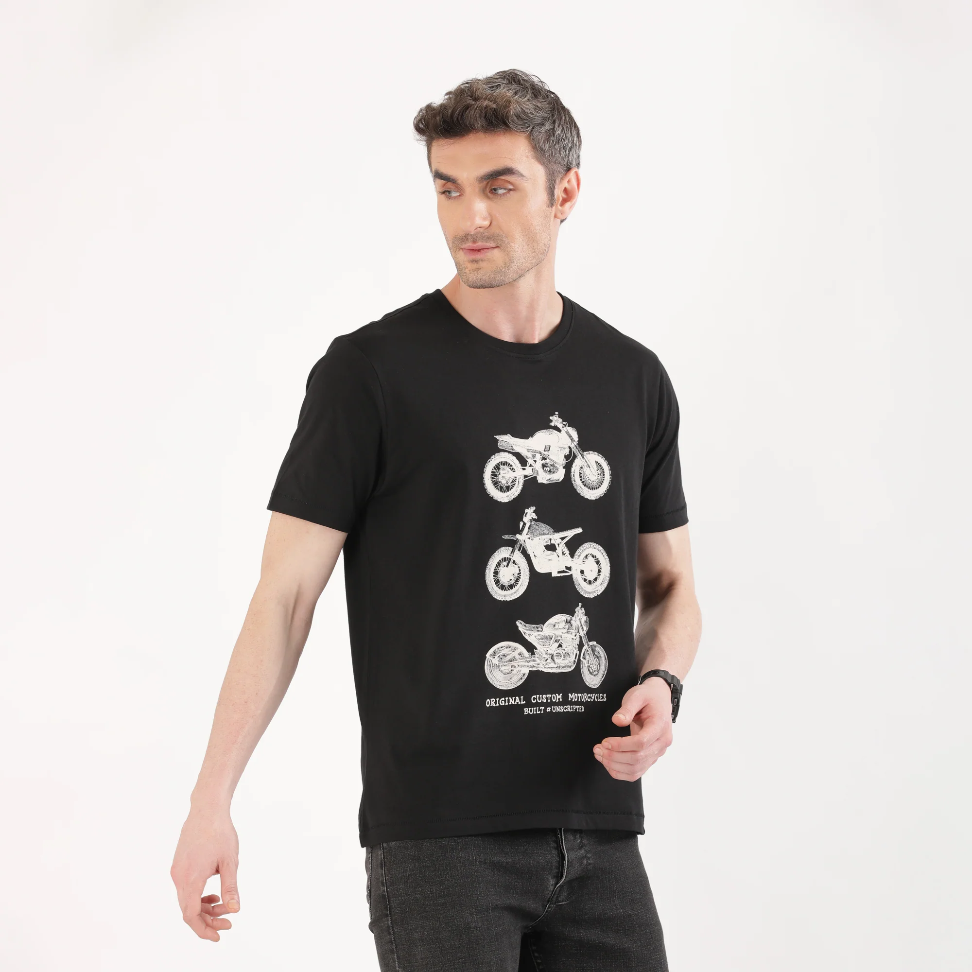 TVS Originals Collection Crew Neck T-Shirt – Bold Street Style, 100% Pure Cotton, Ultra-Soft Comfort, Breathable Anti-Odor Fabric, Skin-Friendly & Long-Lasting Durability for Riders - Image 5