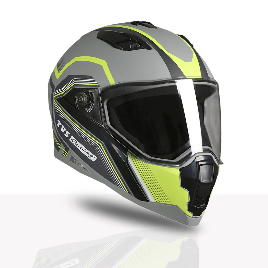 TVS Racing Anti Matter Full Face Helmet for Bike & Motorcycle Riders # -DOT & ISI Certified-Lightweight ABS Shell, UV Resistant-Ventilated Comfort Liner, Quick-Release Visor & Chin Strap - Image 104