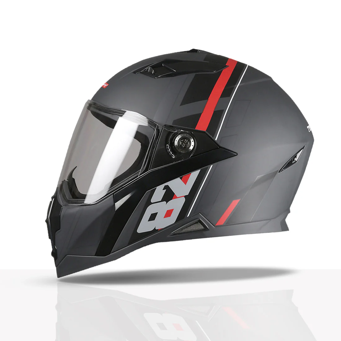 TVS Racing Anti Matter Full Face Helmet for Bike & Motorcycle Riders # -DOT & ISI Certified-Lightweight ABS Shell, UV Resistant-Ventilated Comfort Liner, Quick-Release Visor & Chin Strap - Image 108