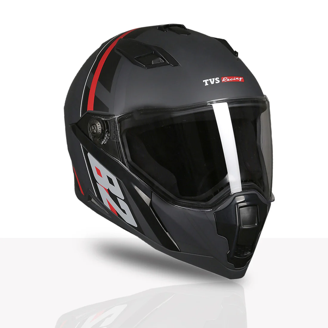 TVS Racing Anti Matter Full Face Helmet for Bike & Motorcycle Riders # -DOT & ISI Certified-Lightweight ABS Shell, UV Resistant-Ventilated Comfort Liner, Quick-Release Visor & Chin Strap - Image 111