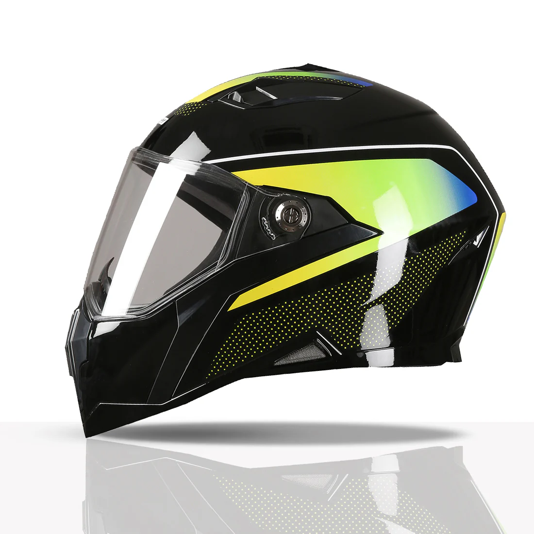 TVS Racing Anti Matter Full Face Helmet for Bike & Motorcycle Riders # -DOT & ISI Certified-Lightweight ABS Shell, UV Resistant-Ventilated Comfort Liner, Quick-Release Visor & Chin Strap - Image 64