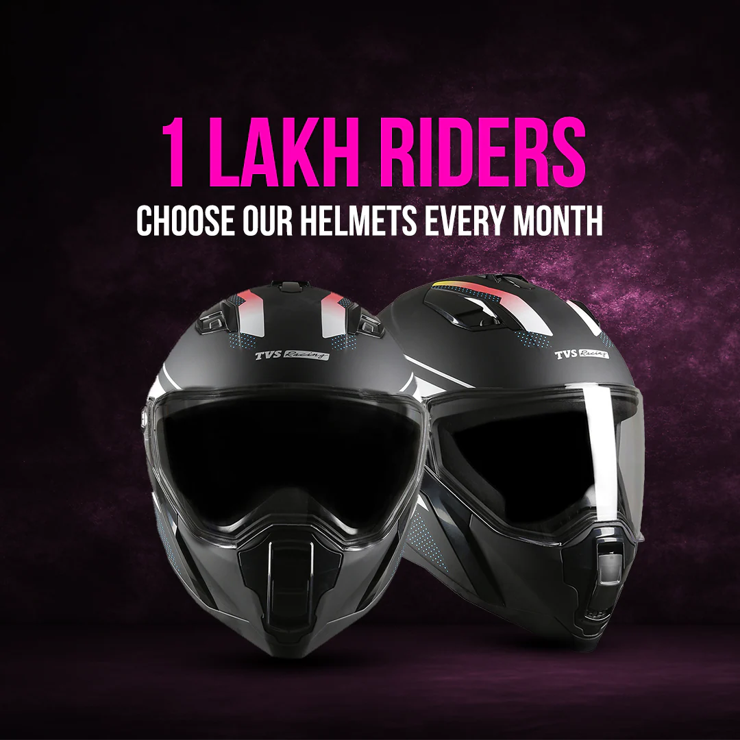 TVS Racing Anti Matter Full Face Helmet for Bike & Motorcycle Riders # -DOT & ISI Certified-Lightweight ABS Shell, UV Resistant-Ventilated Comfort Liner, Quick-Release Visor & Chin Strap - Image 91