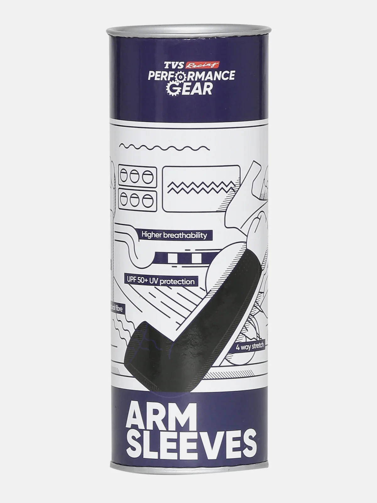 TVS Racing Arm Sleeves - Color: Black - Image 6