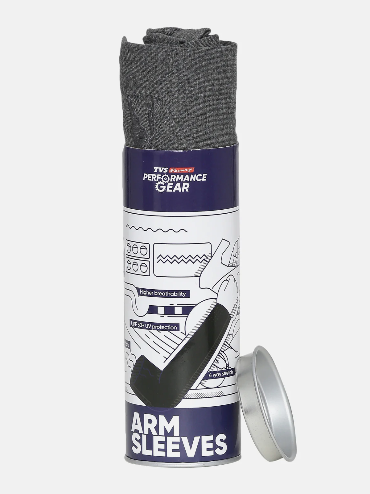 TVS Racing Arm Sleeves - Color: Grey - Image 5