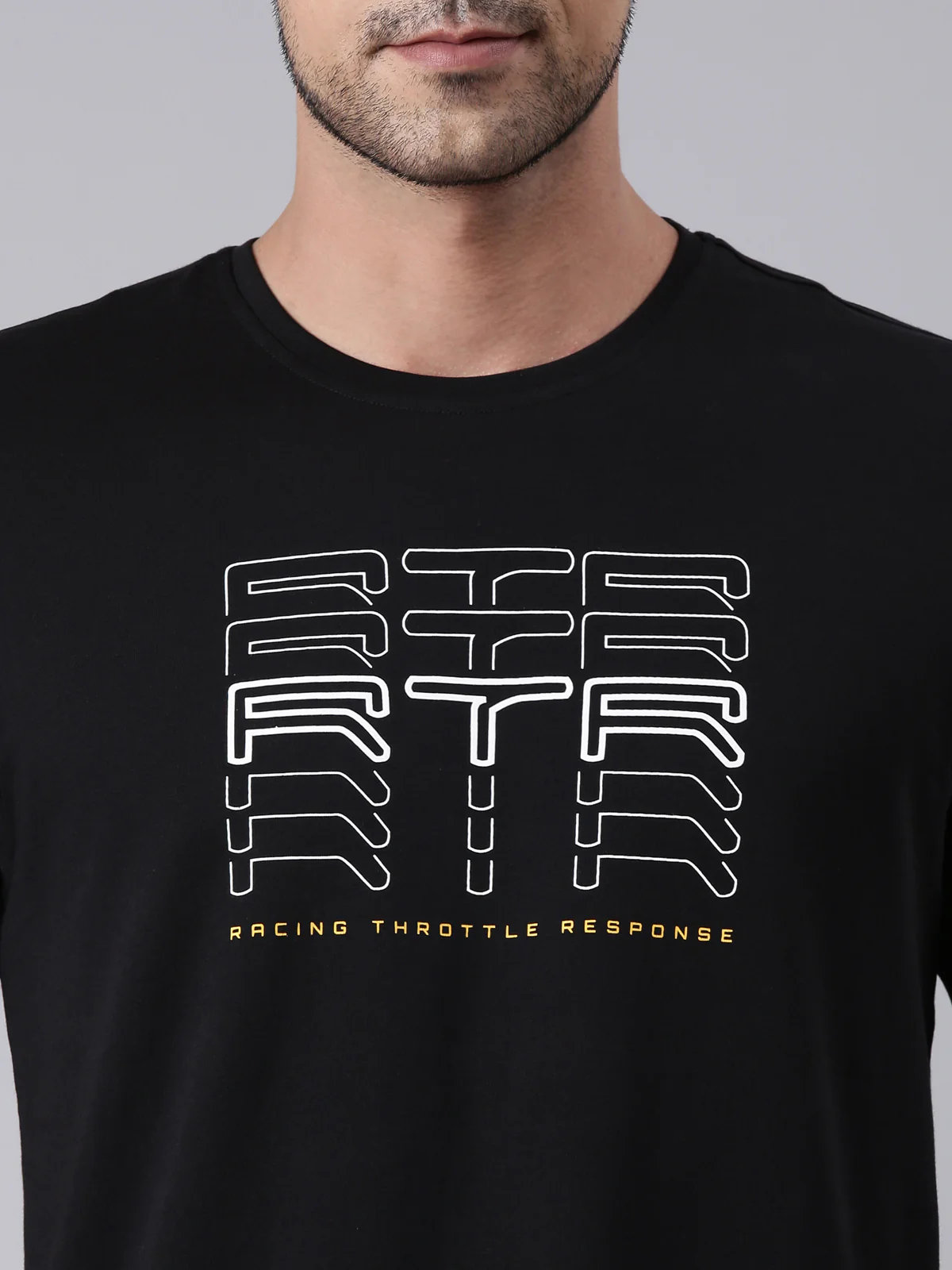 TVS Racing Arsenal Black RTR Crew neck T Shirt - Image 6