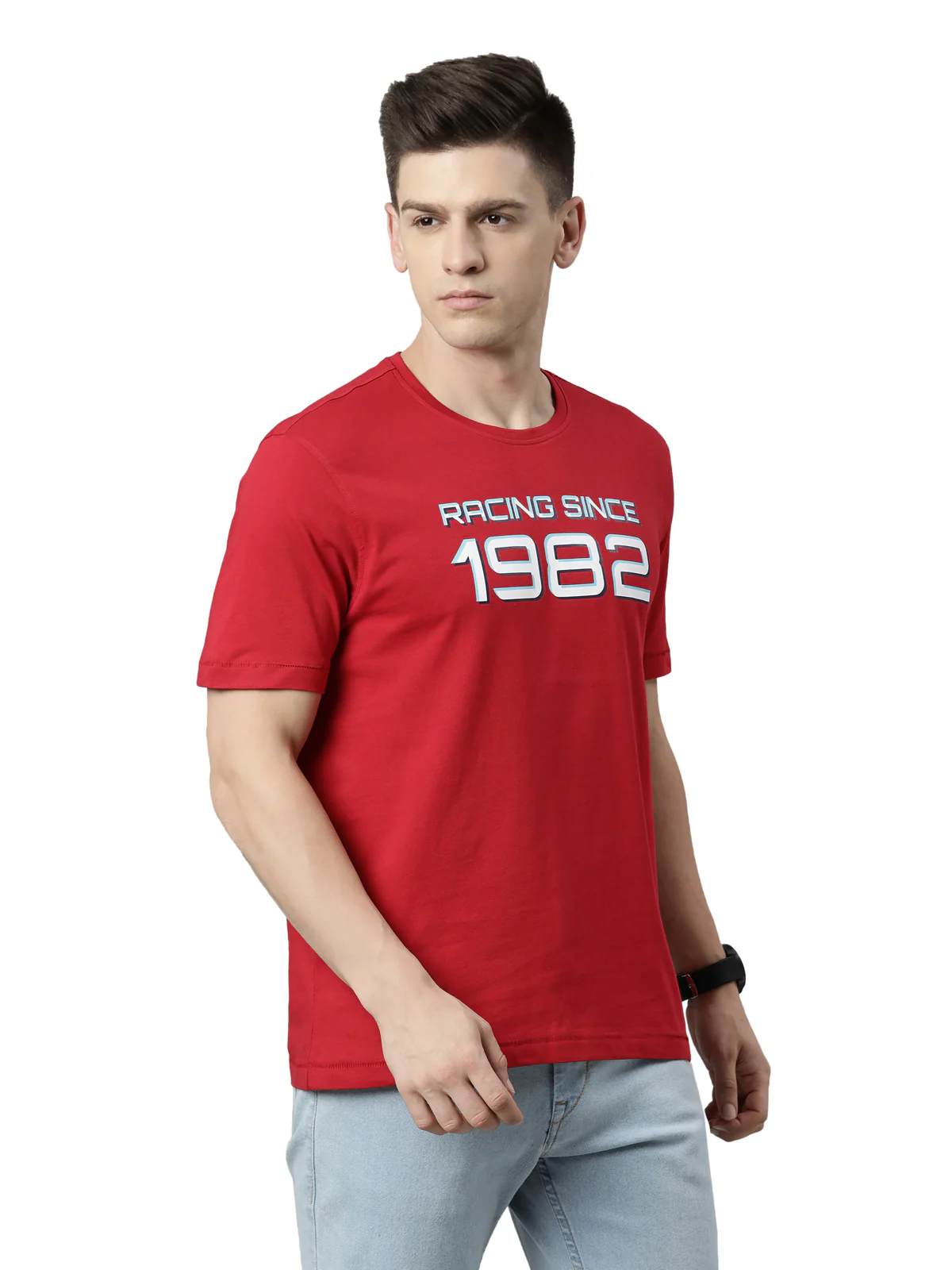 TVS Racing Classic Round Neck Cotton T-Shirt for Men - Image 12